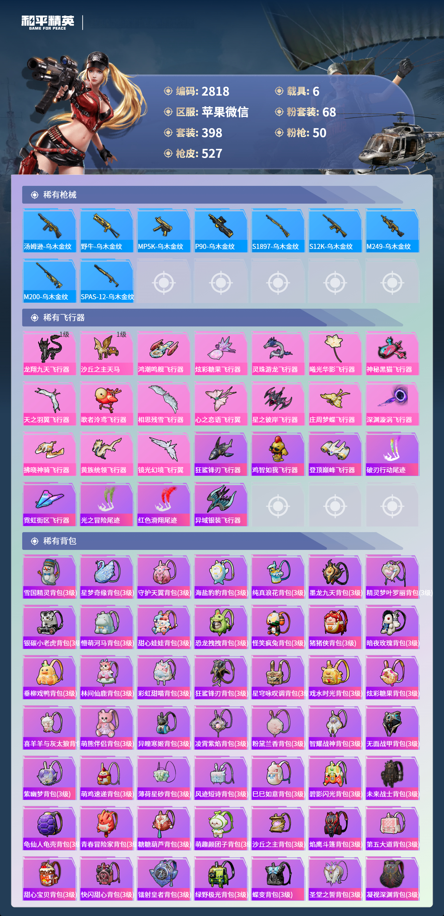 HPLX4163315和平精英账号详情图13