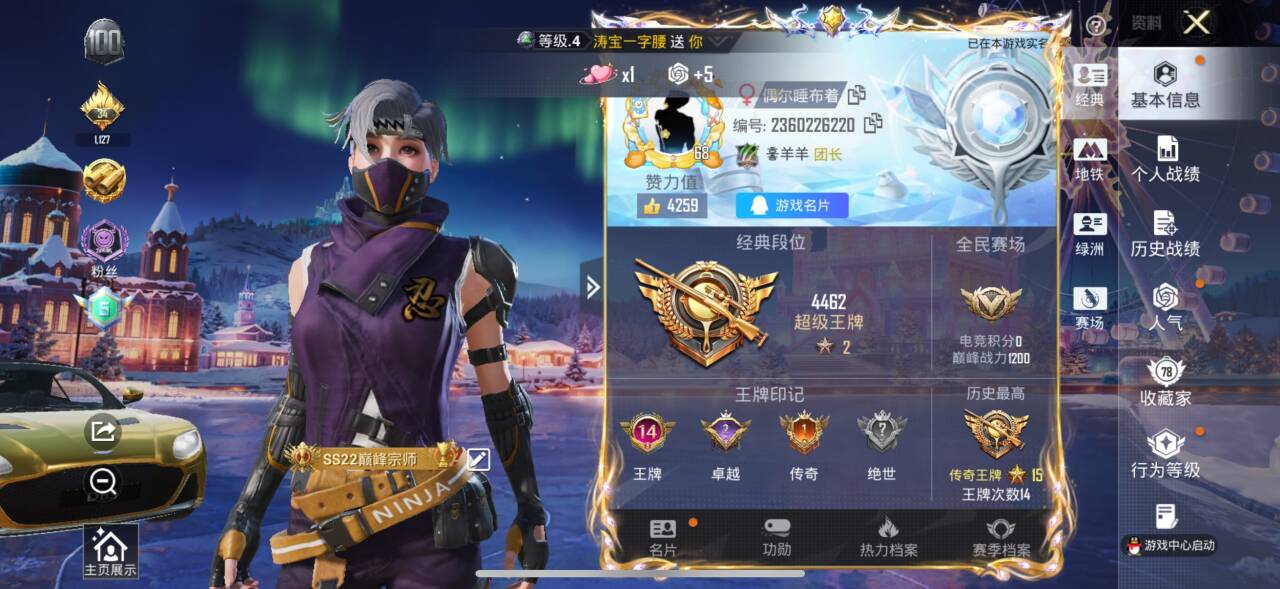 HPCMW439343和平精英账号详情图2