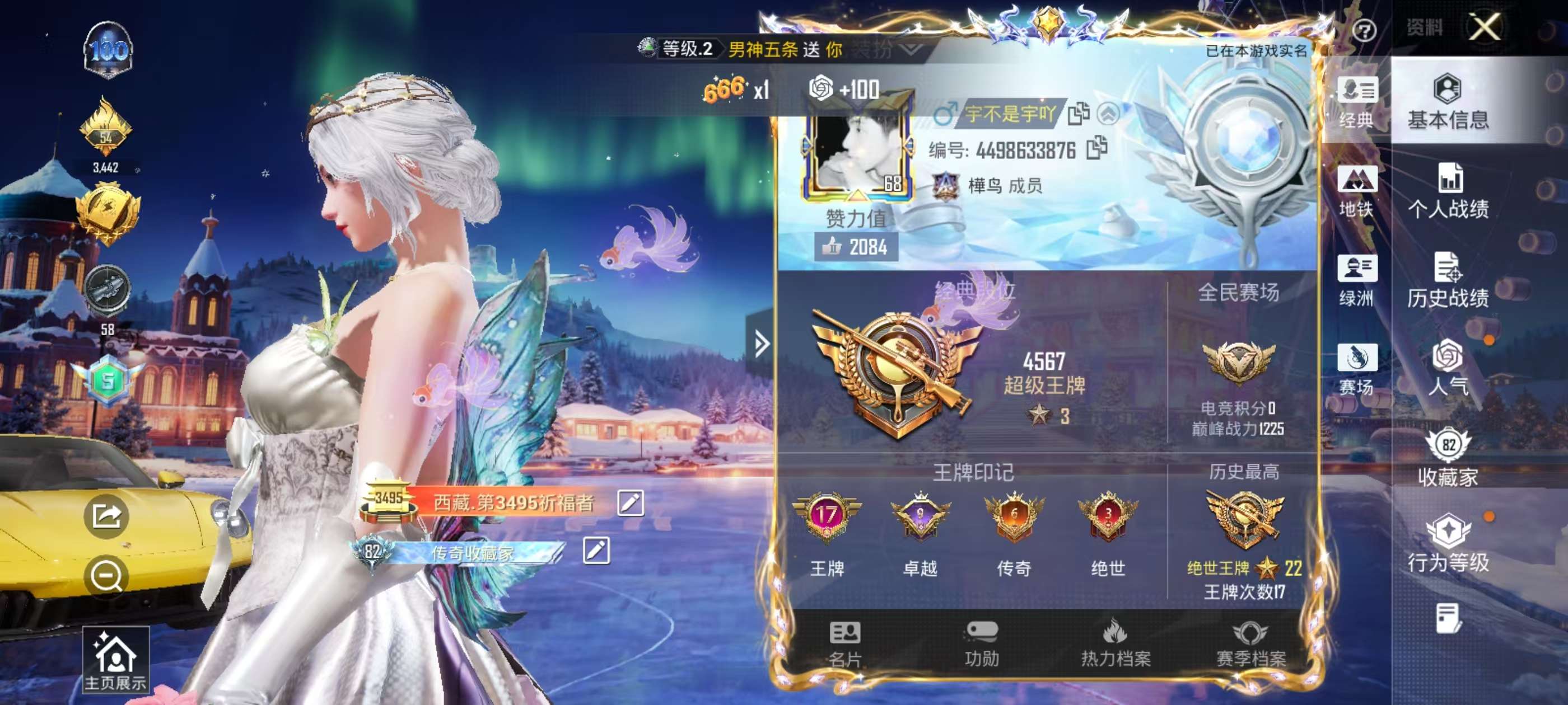 HPSJ439441和平精英账号详情图2