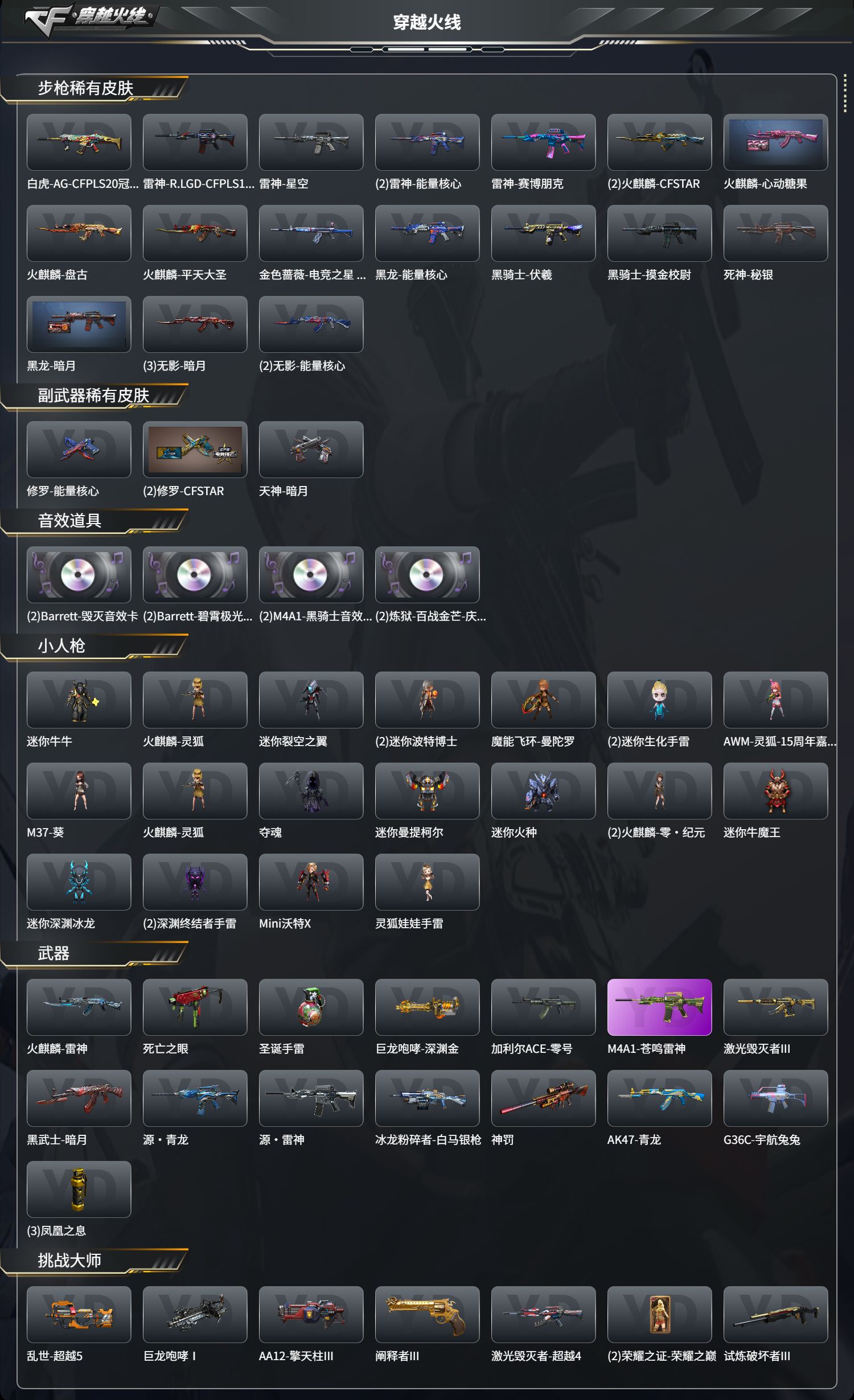 CFCMW425259穿越火线账号详情图3