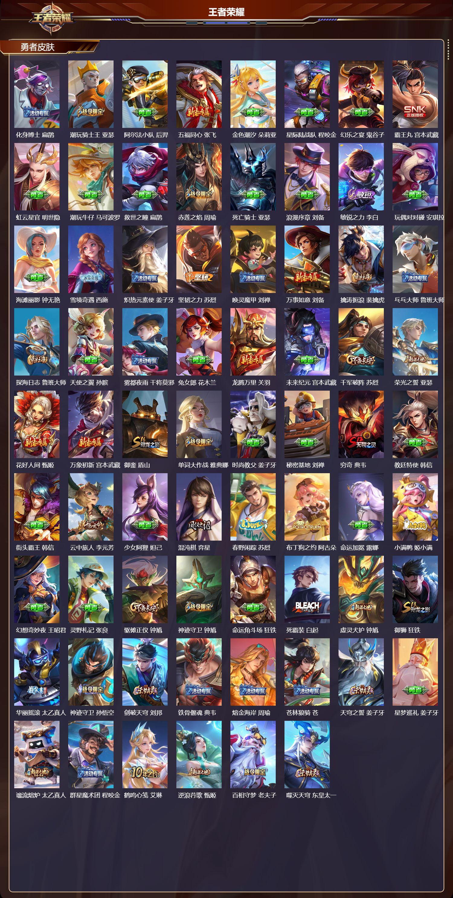 WZQM478137王者荣耀账号详情图5