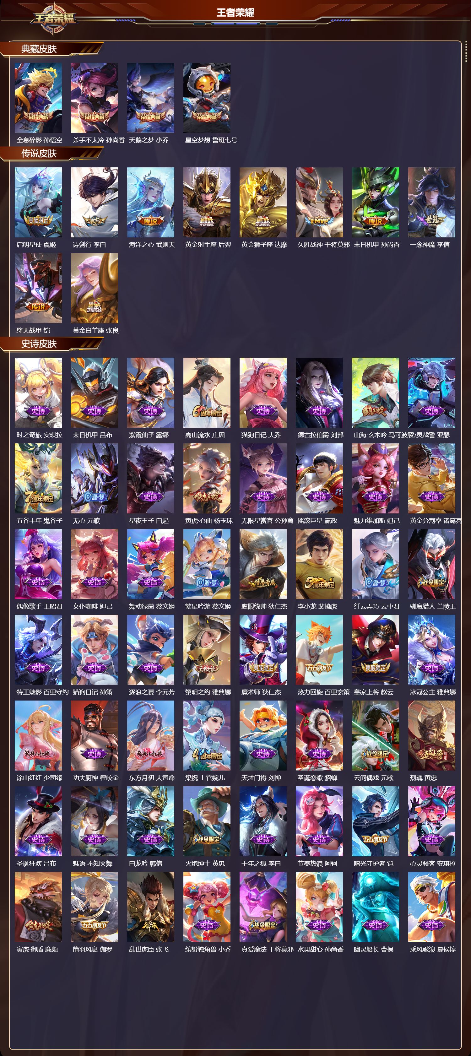 WZQM478125王者荣耀账号详情图3