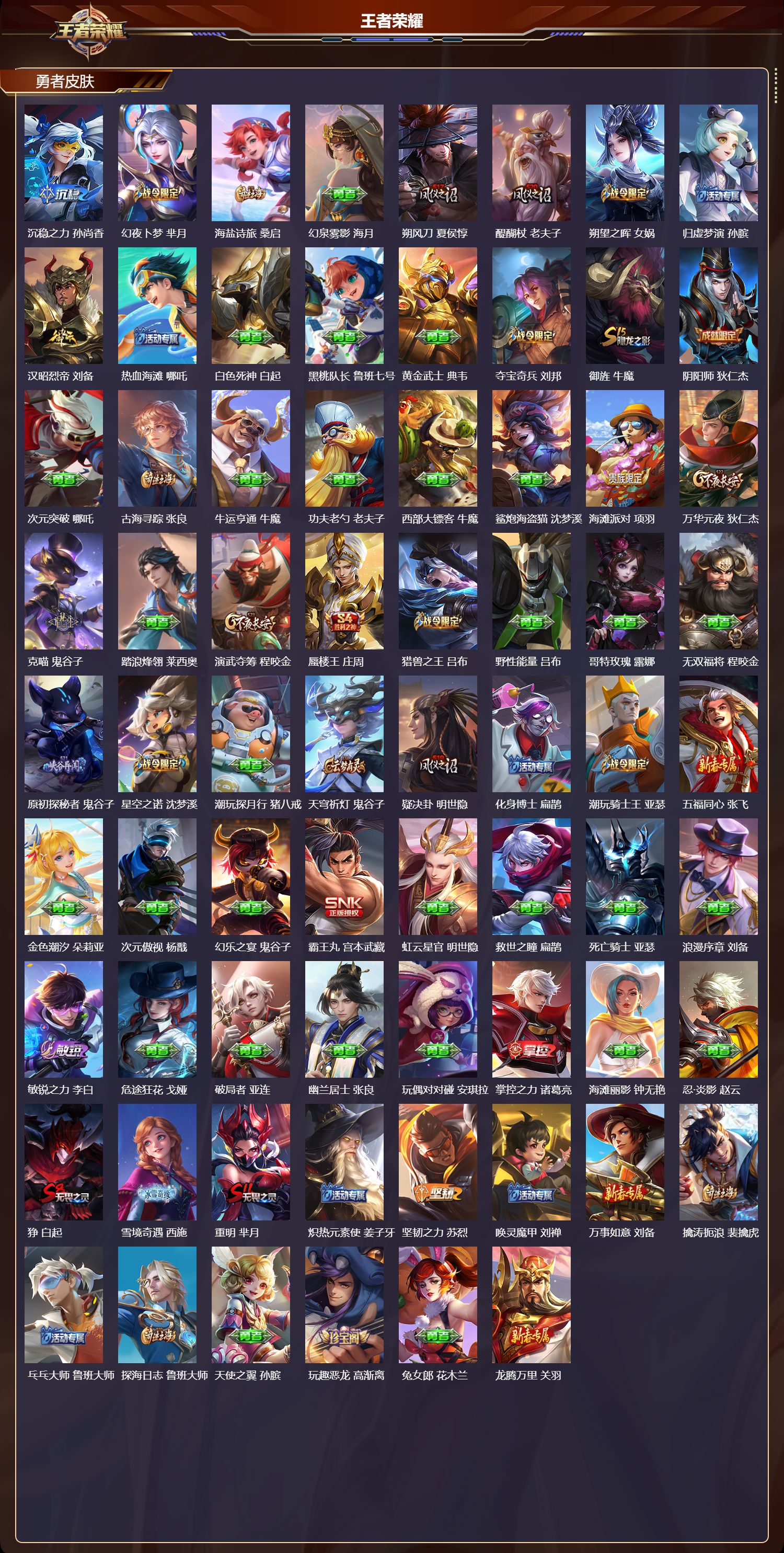 WZQM478140王者荣耀账号详情图5