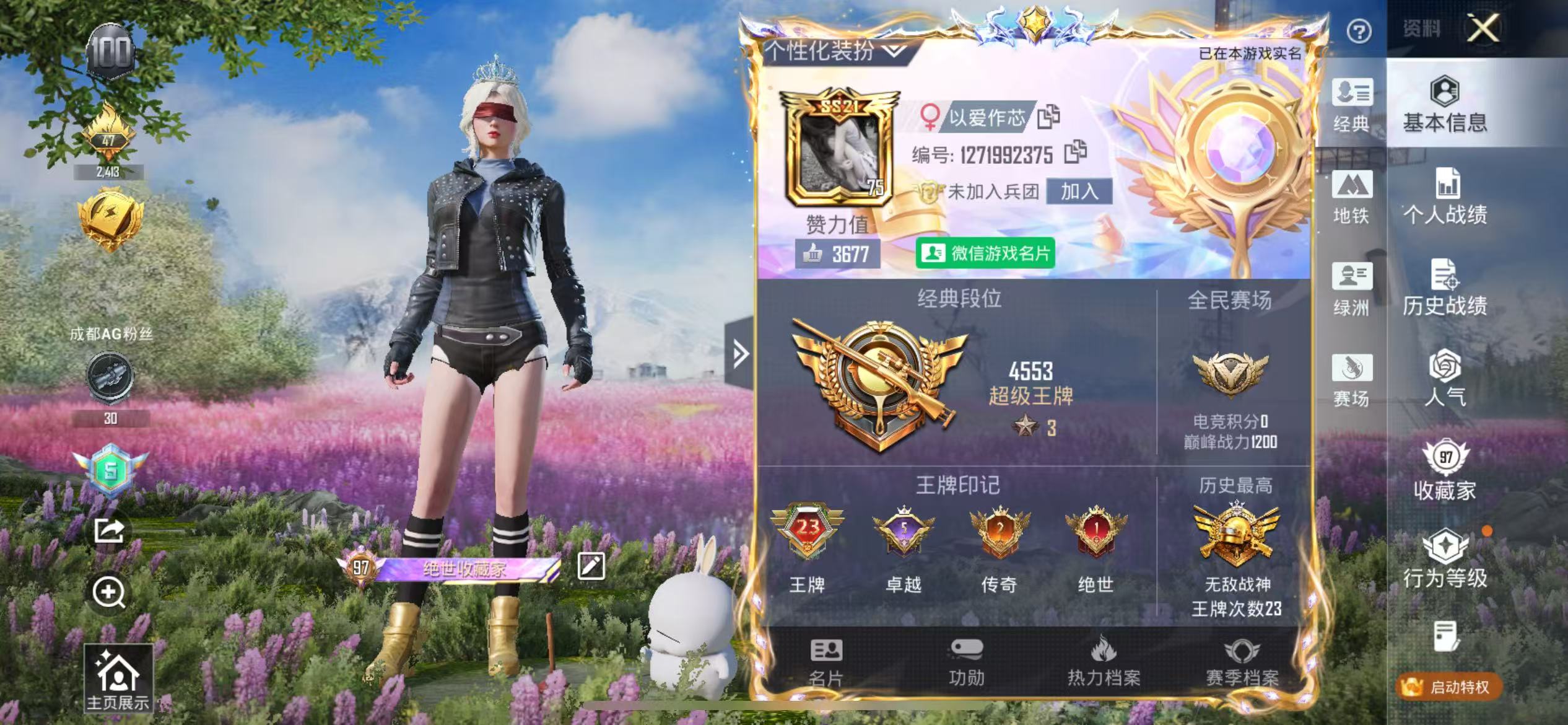 HPCMW439216和平精英账号详情图2