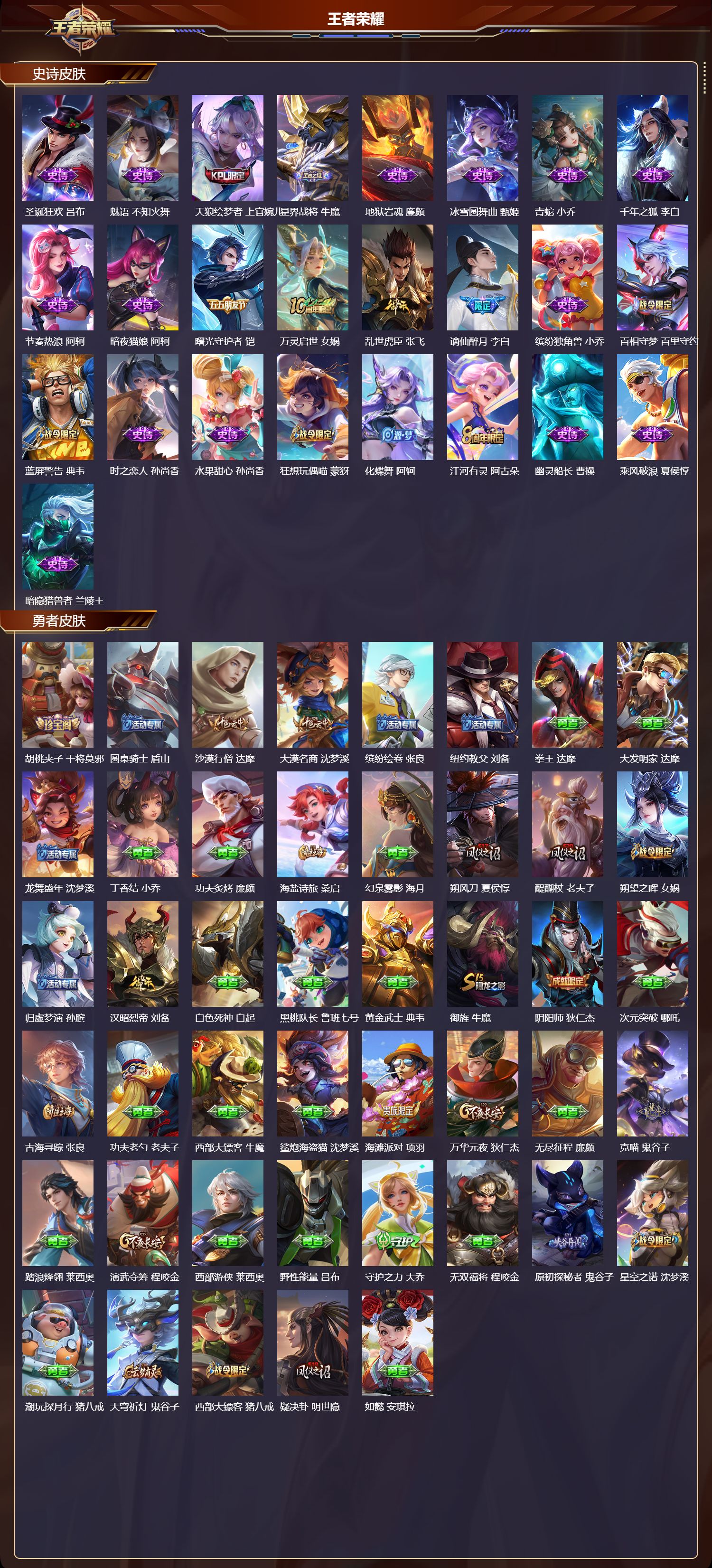 WZQM478137王者荣耀账号详情图4