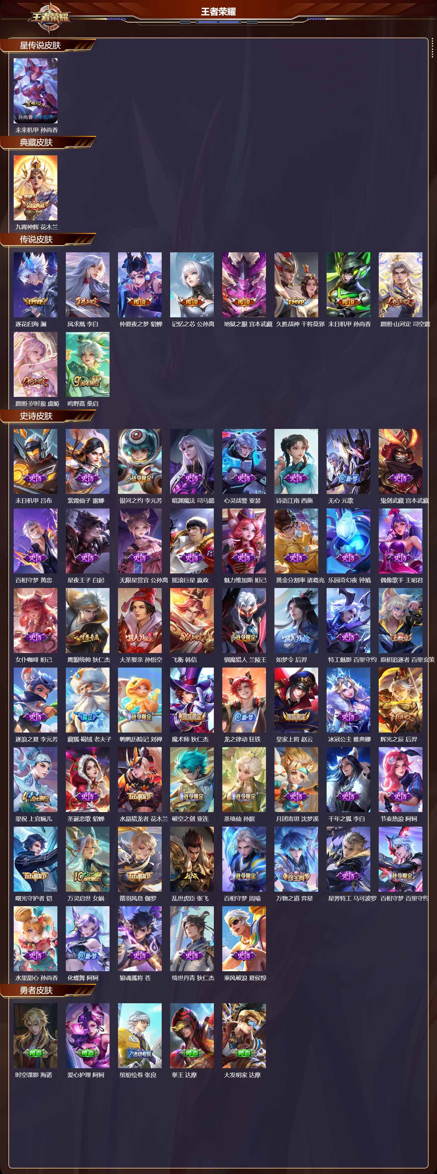 WZQM478139王者荣耀账号详情图3