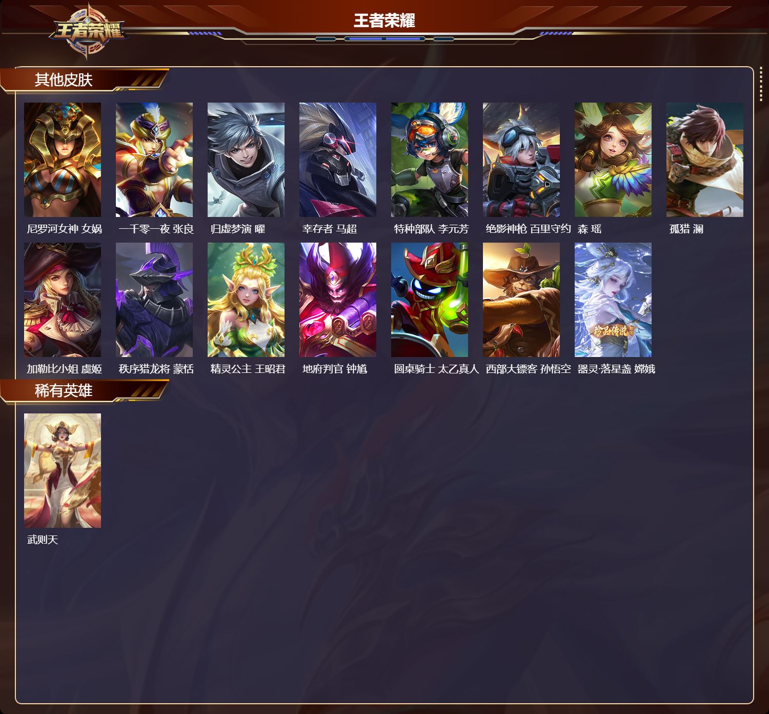 WZQM478122王者荣耀账号详情图6