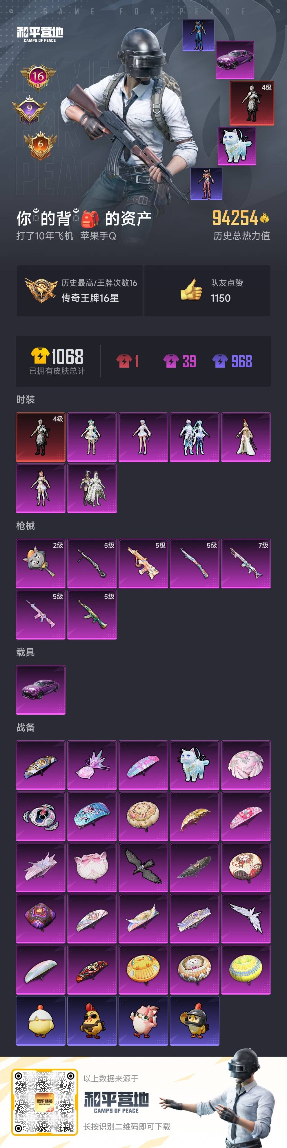 HPSJ439594和平精英账号详情图4