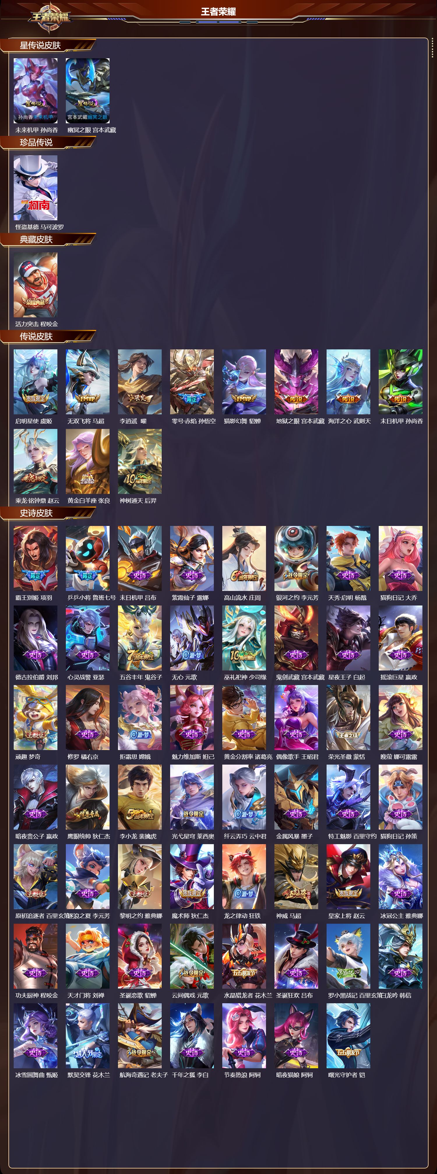 WZQM478149王者荣耀账号详情图3