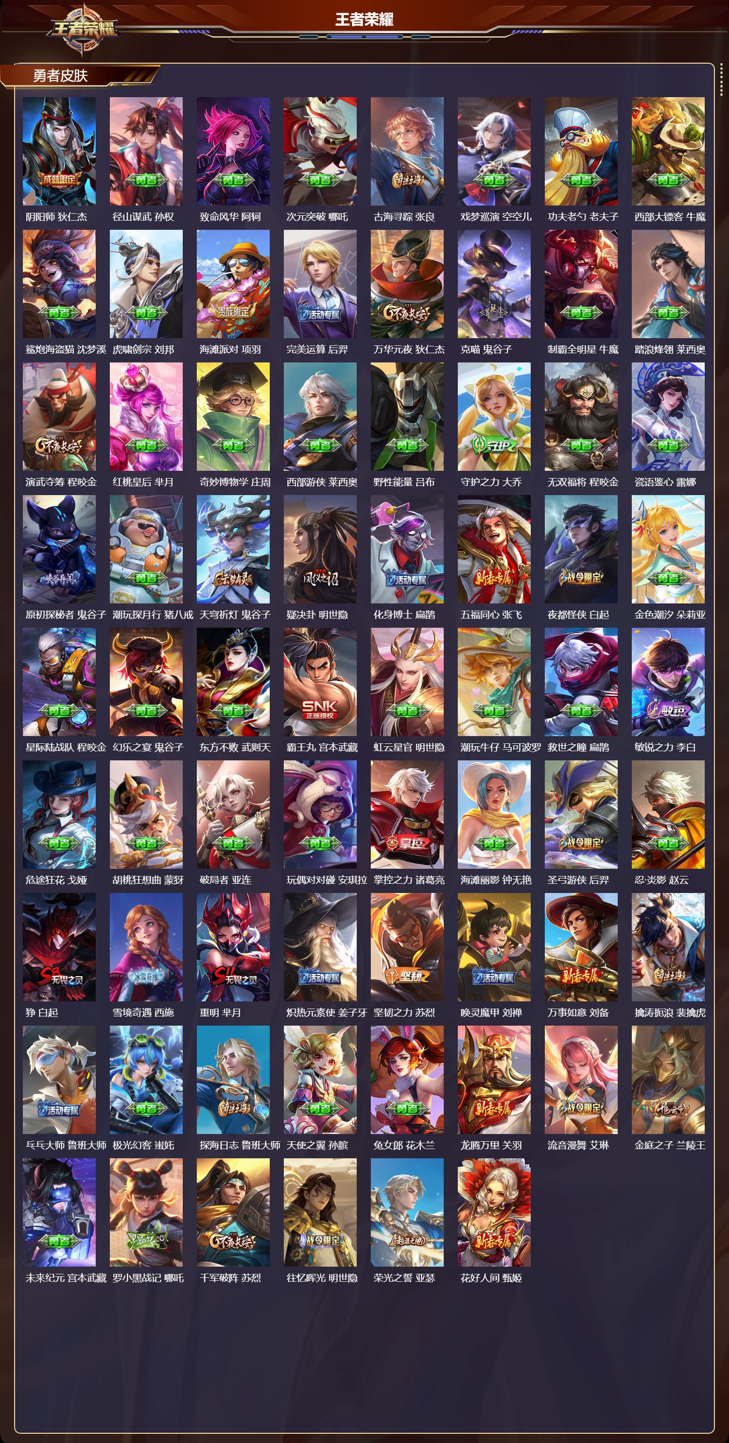 WZQM480891王者荣耀账号详情图5