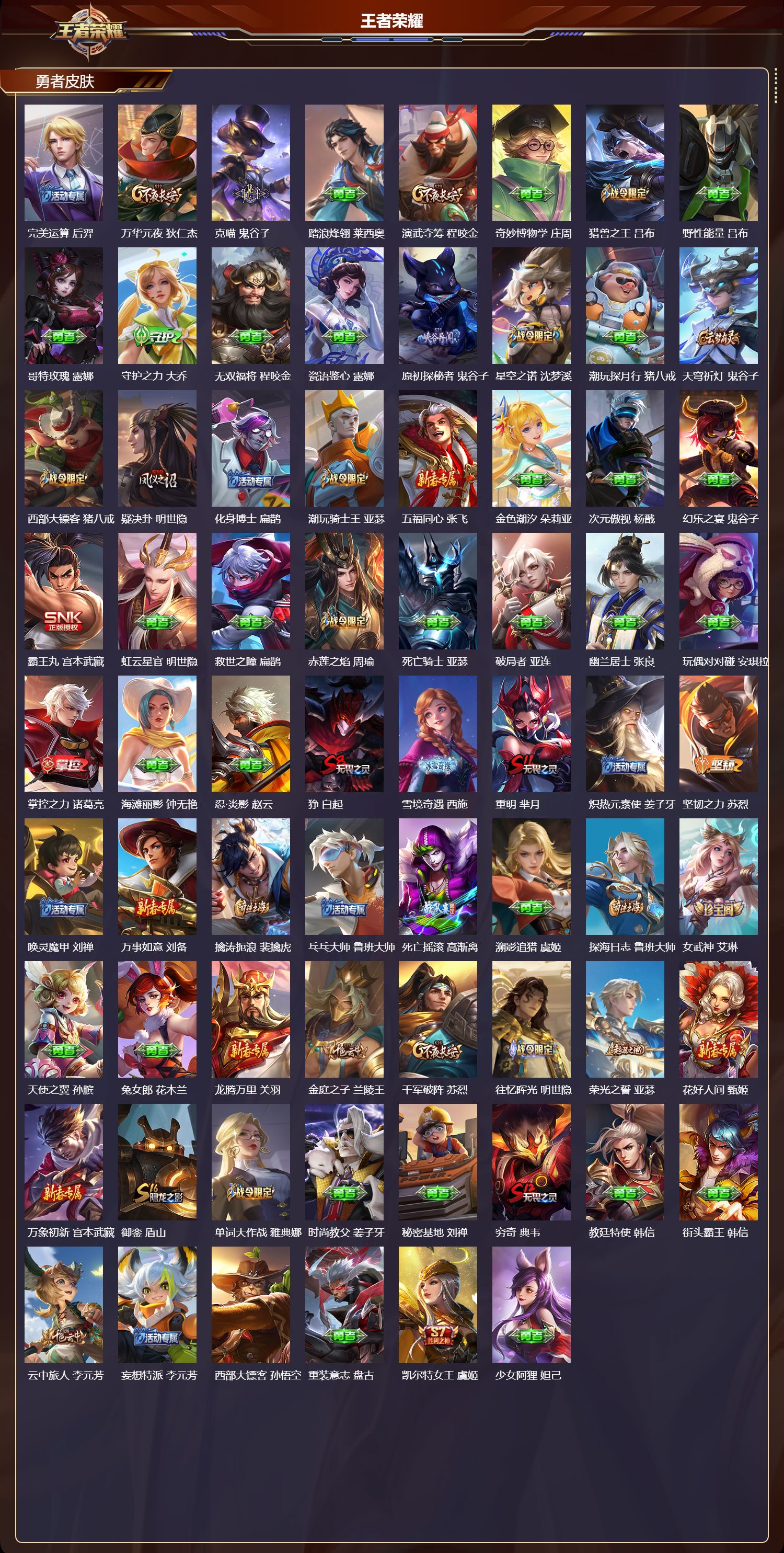 WZQM480879王者荣耀账号详情图5