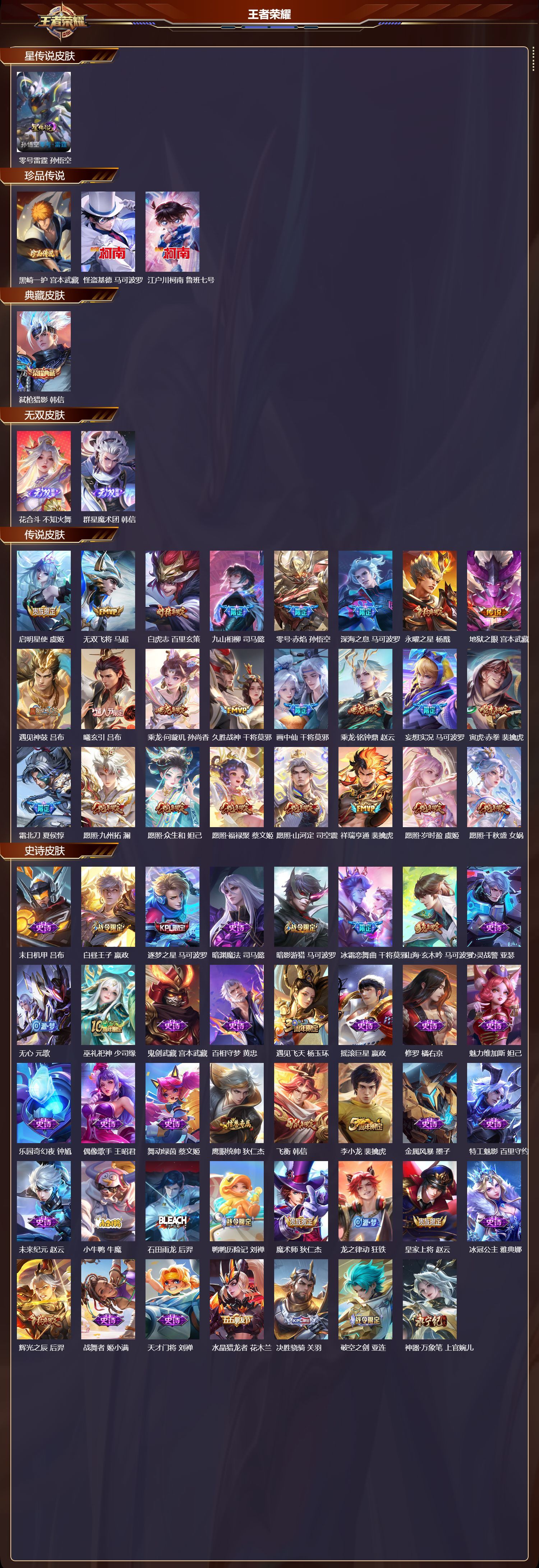 WZQM480888王者荣耀账号详情图3 WZQM480888王者荣耀账号详情图3