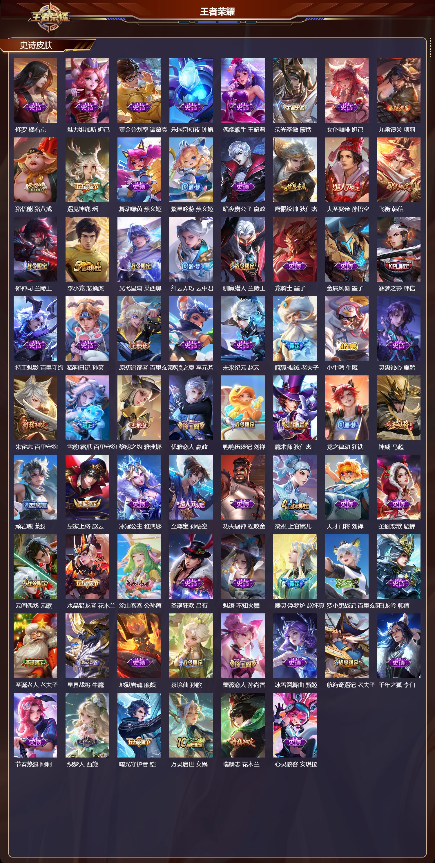 WZQM480876王者荣耀账号详情图4