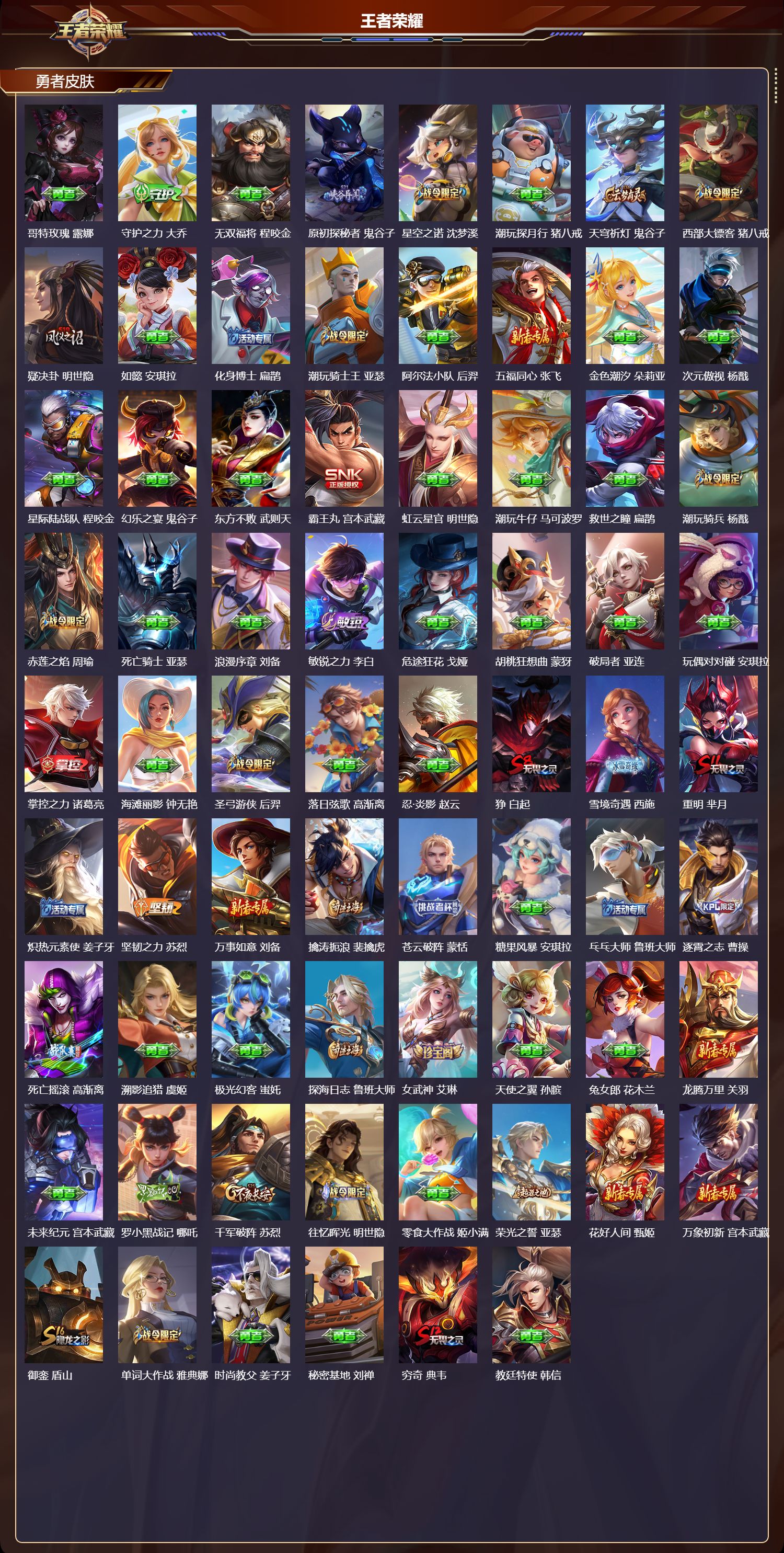 WZQM480876王者荣耀账号详情图6