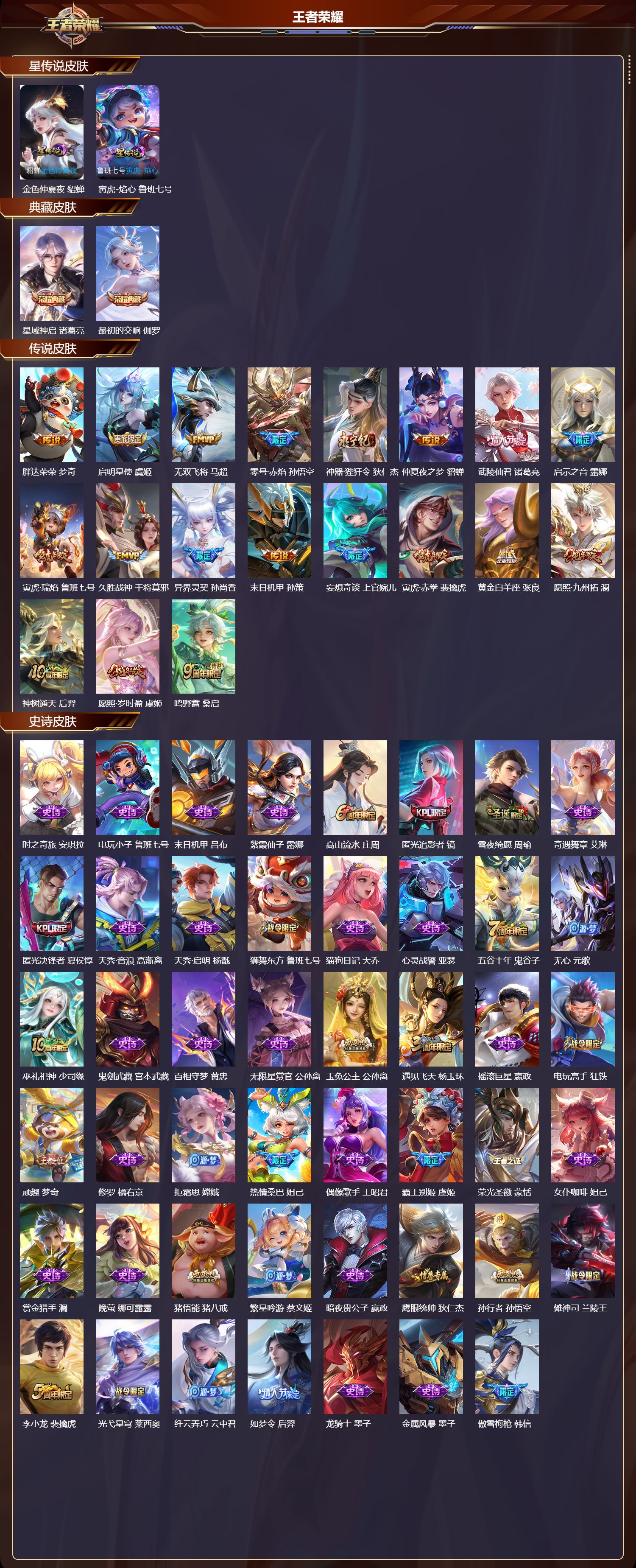 WZQM480891王者荣耀账号详情图3