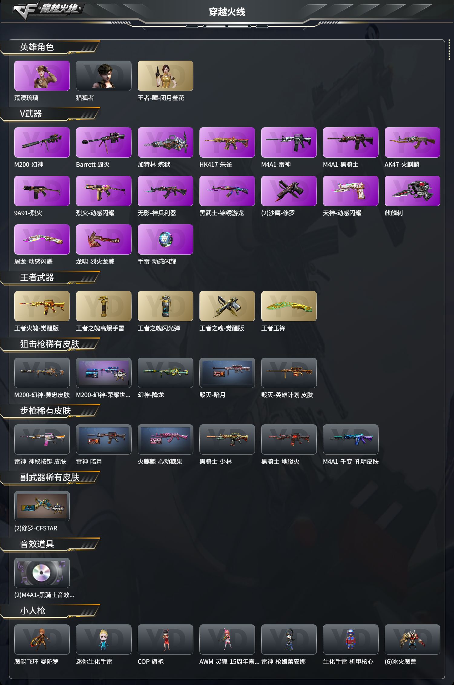 CFCMW425260穿越火线账号详情图2