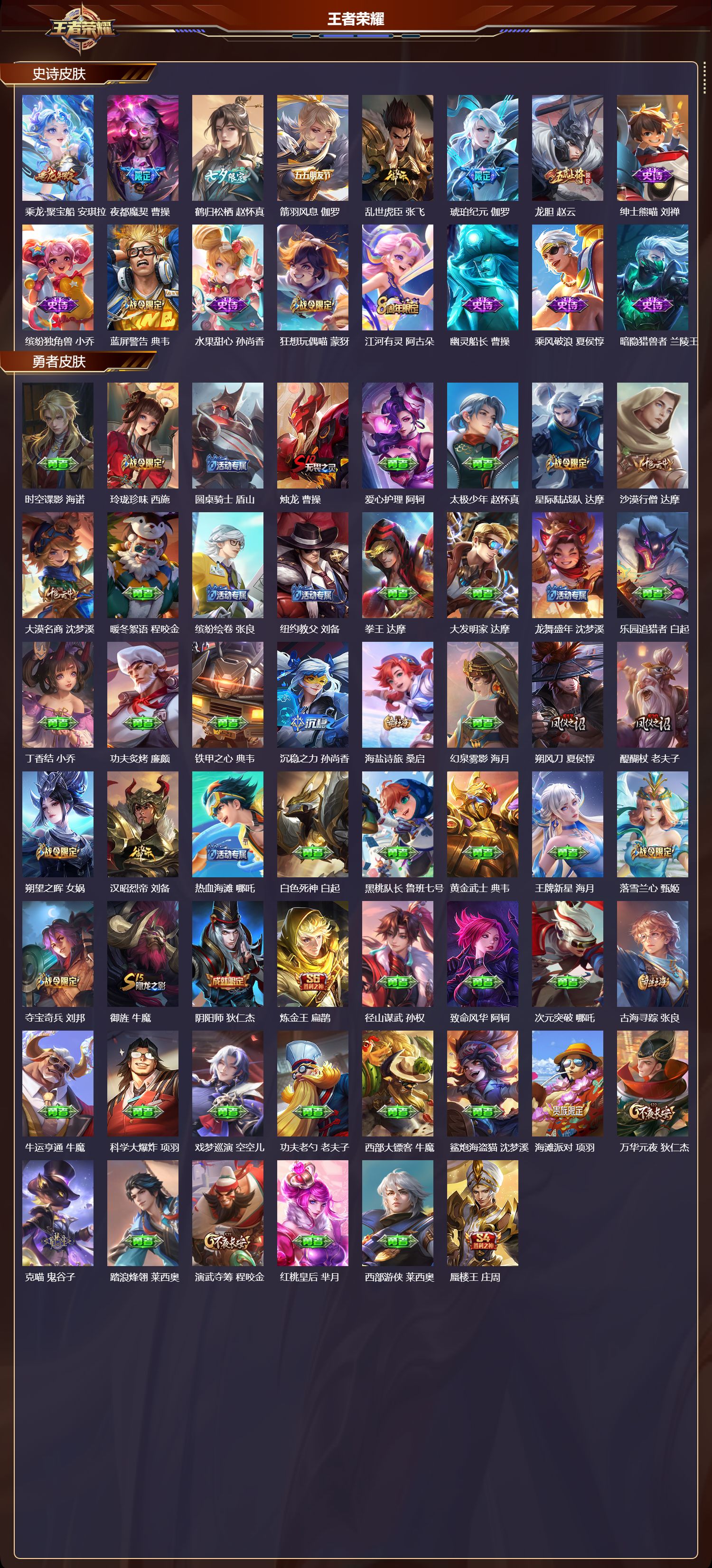 WZQM480890王者荣耀账号详情图6