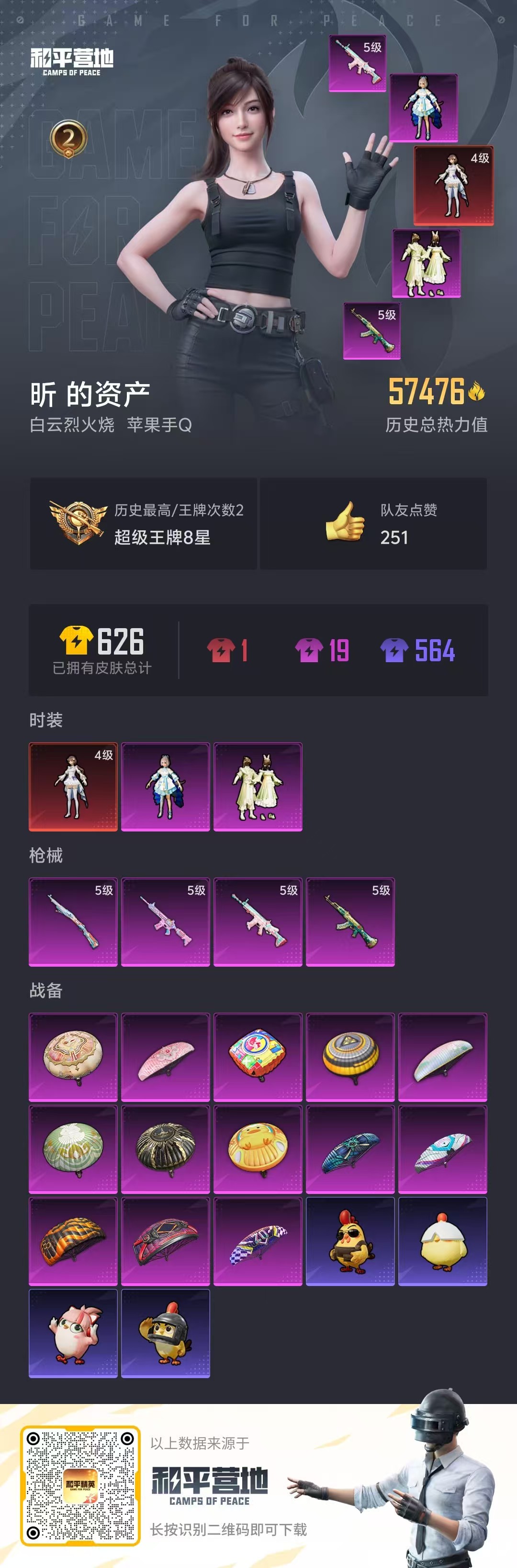 HPSJ440873和平精英账号详情图3