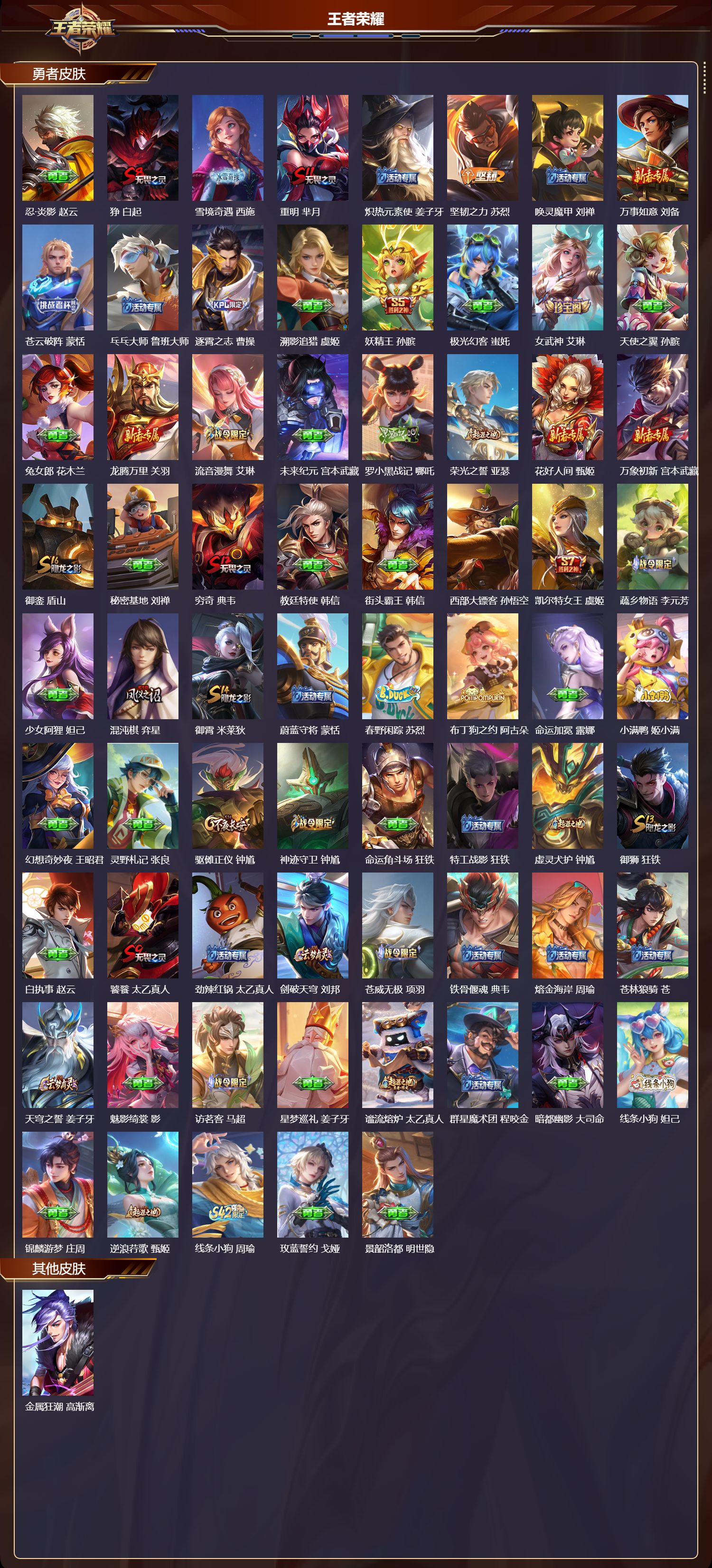 WZQM484058王者荣耀账号详情图5