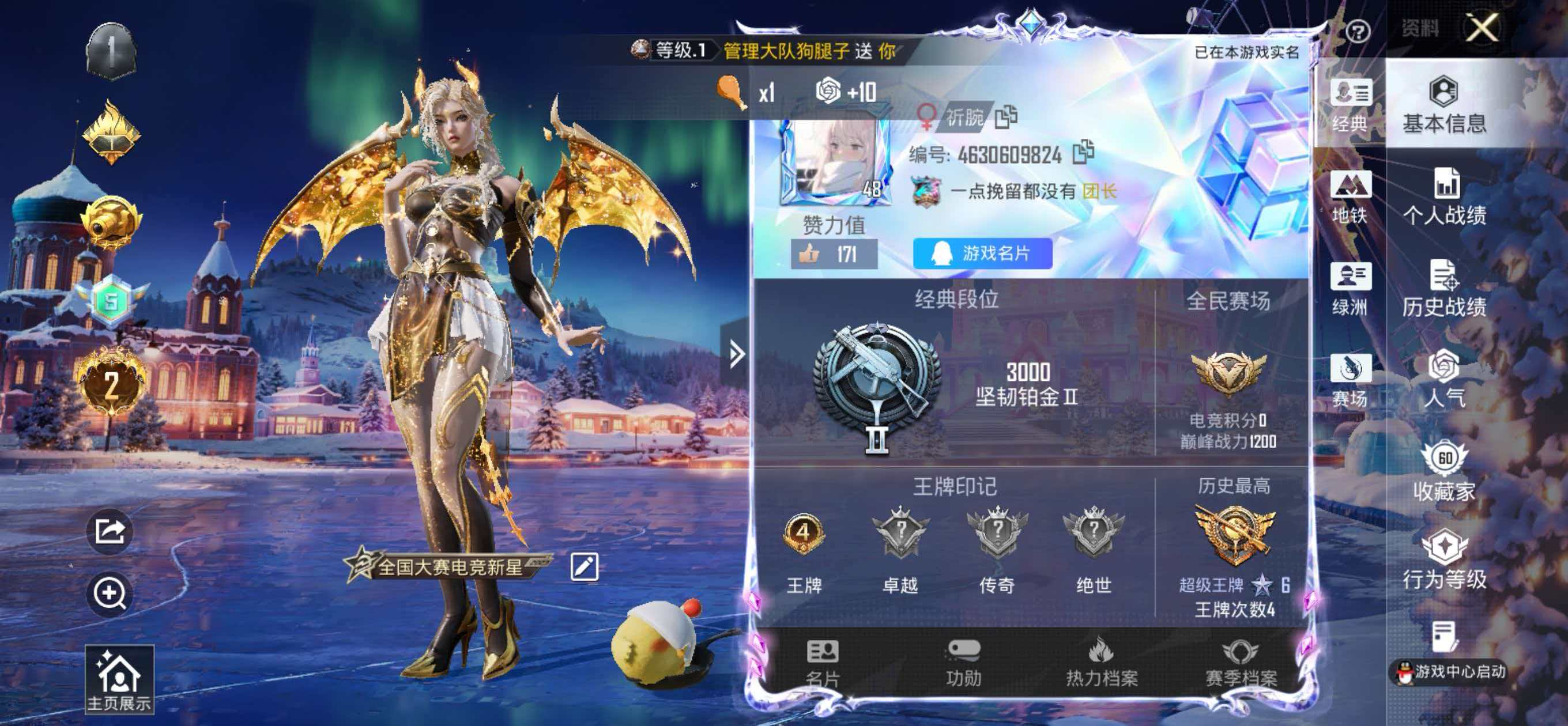 HPSJ441250和平精英账号详情图2