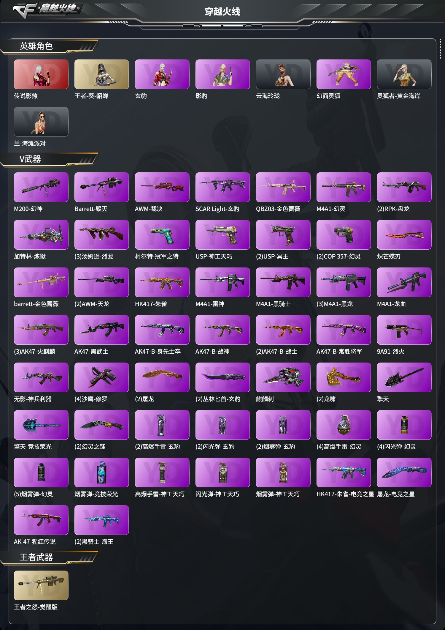 CFCMW425261穿越火线账号详情图2