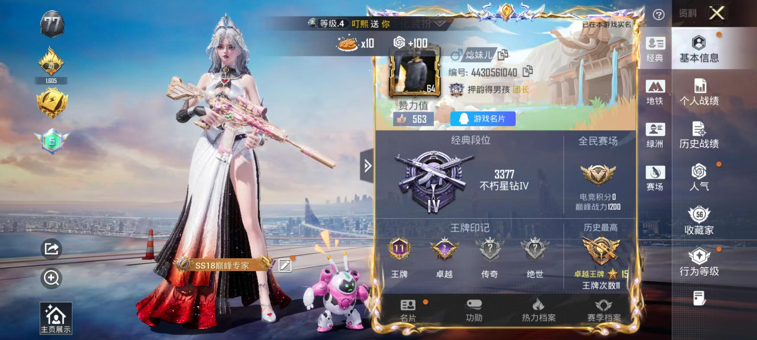 HPSJ441269和平精英账号详情图2