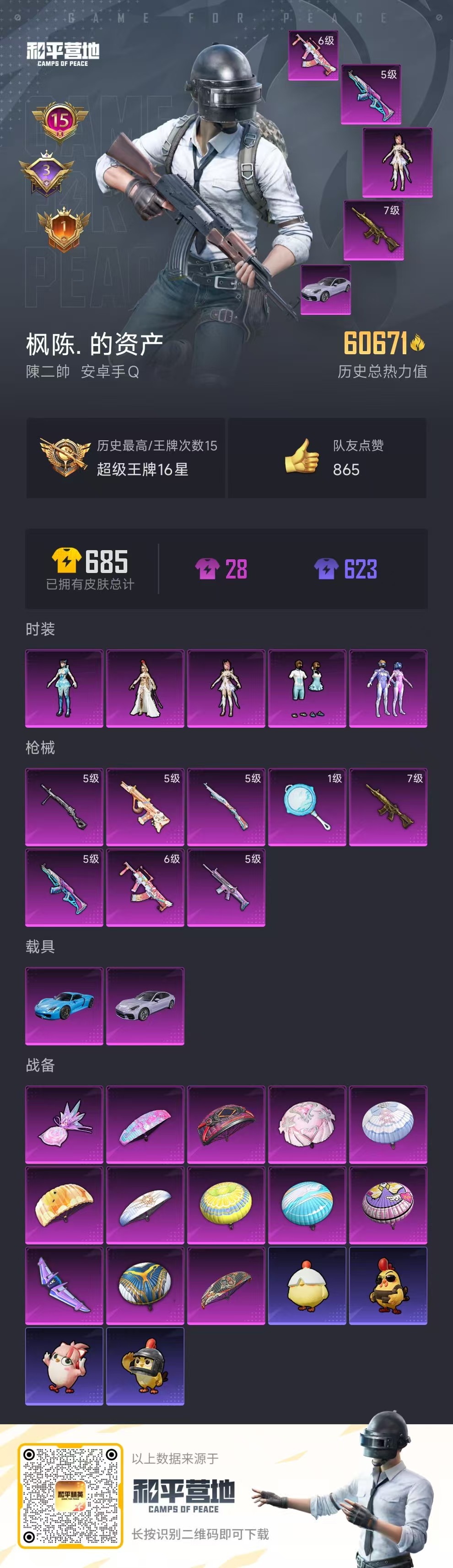 HPSJ440783和平精英账号详情图4