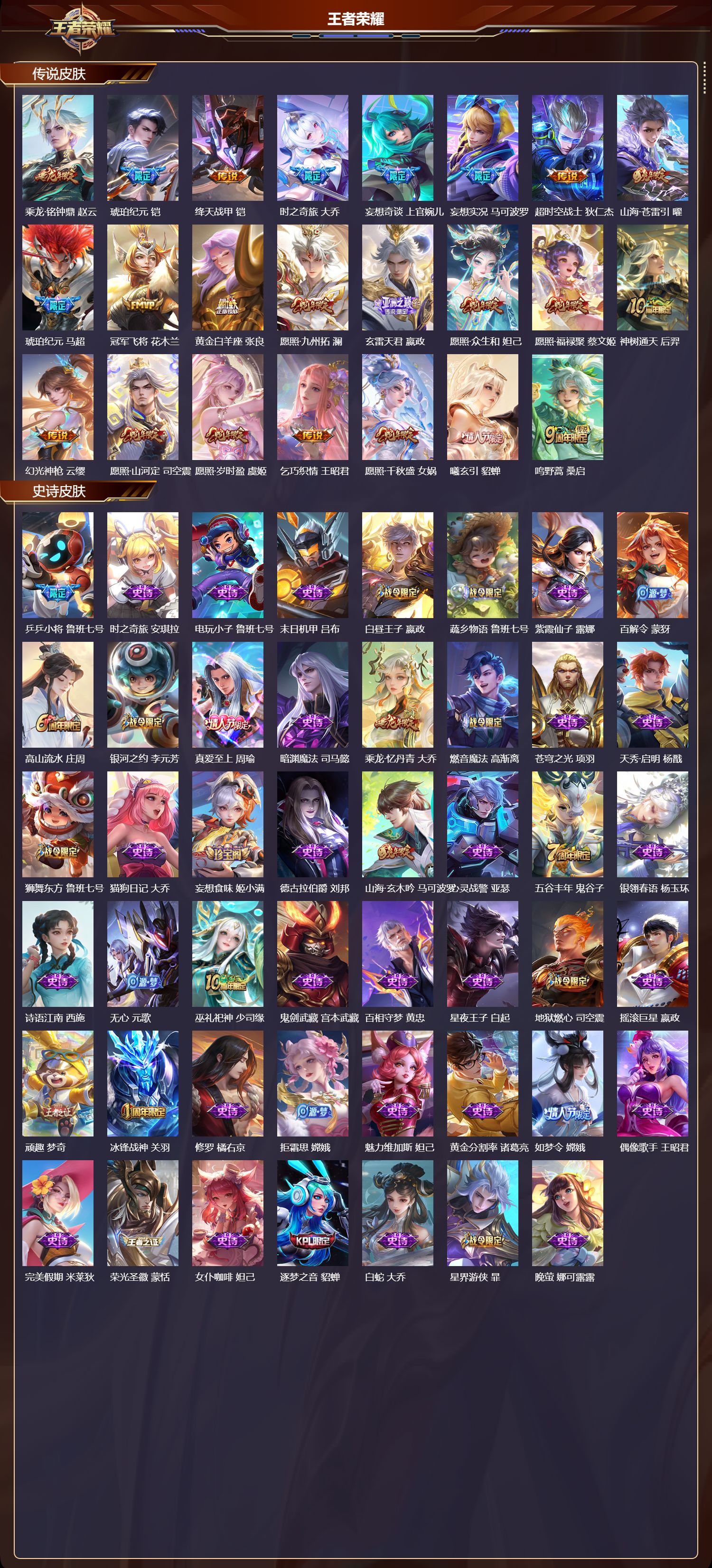 WZQM480890王者荣耀账号详情图4