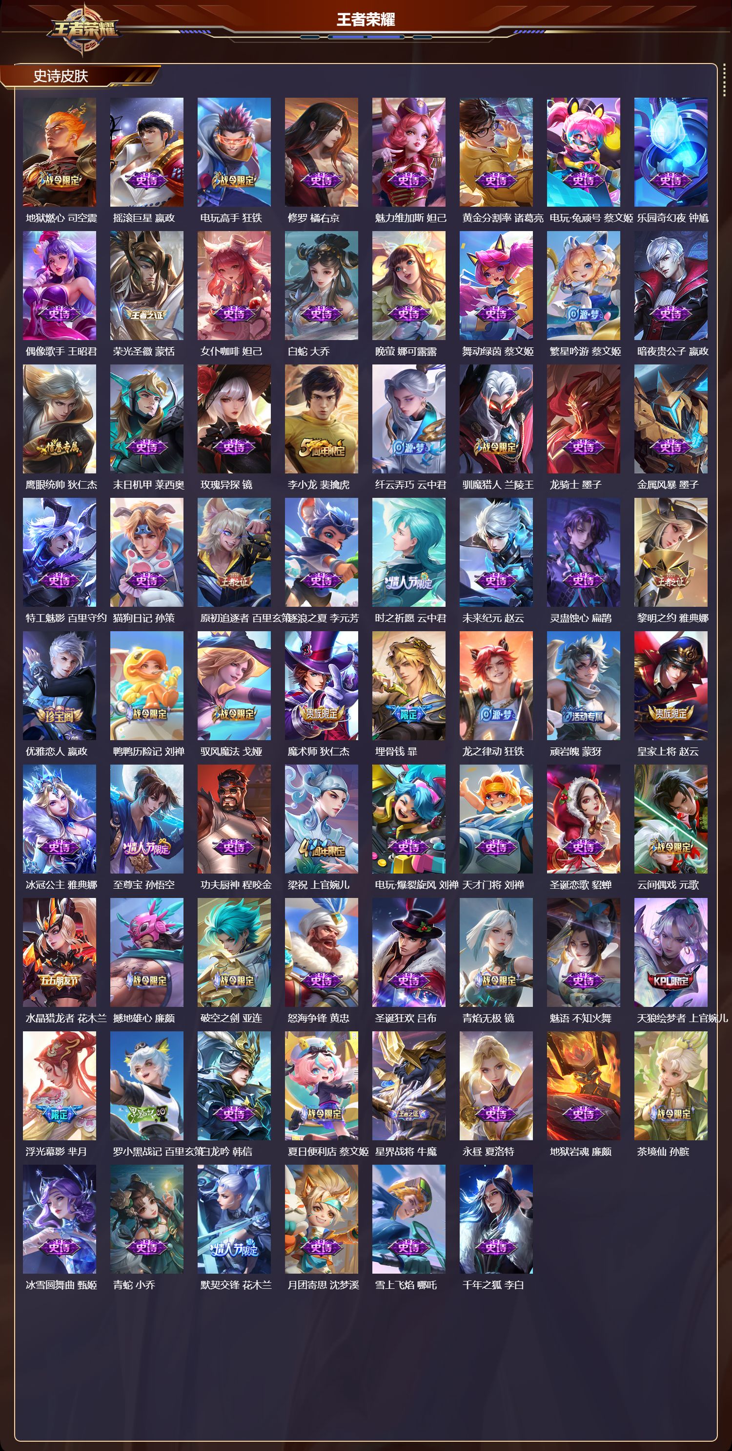 WZQM480877王者荣耀账号详情图4