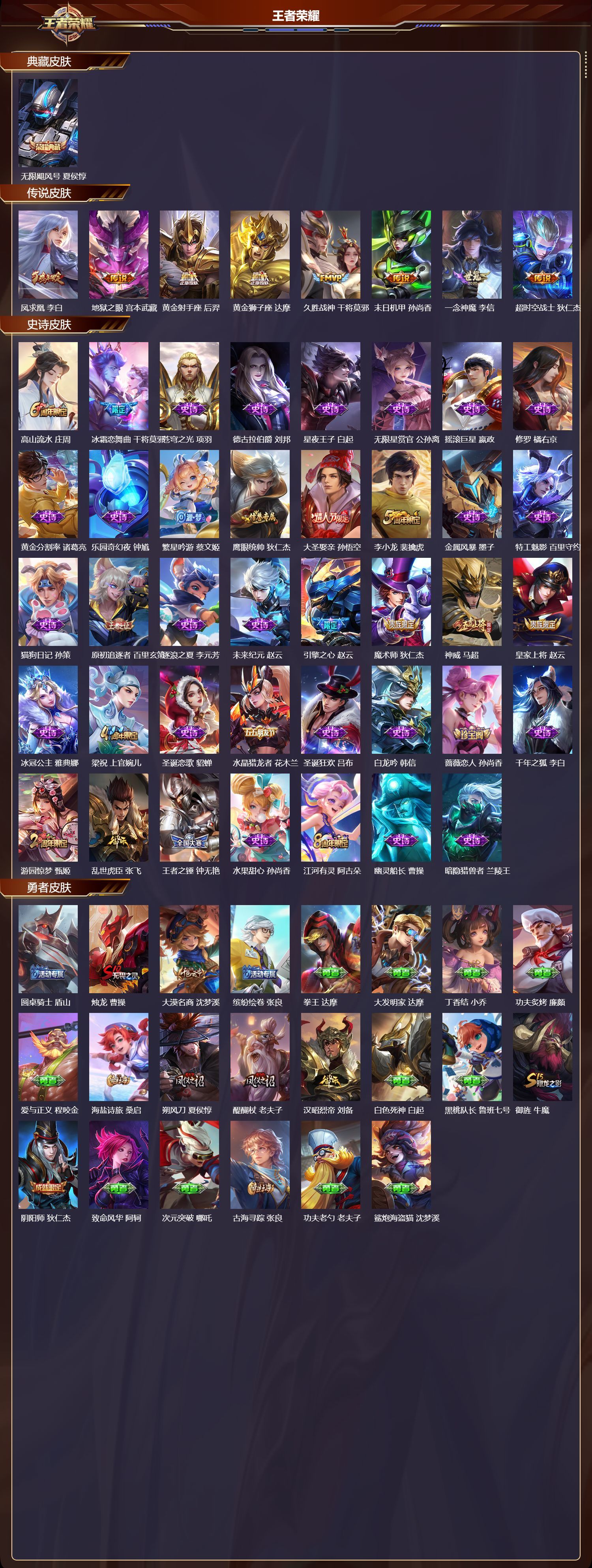 WZQM480889王者荣耀账号详情图3 WZQM480889王者荣耀账号详情图3