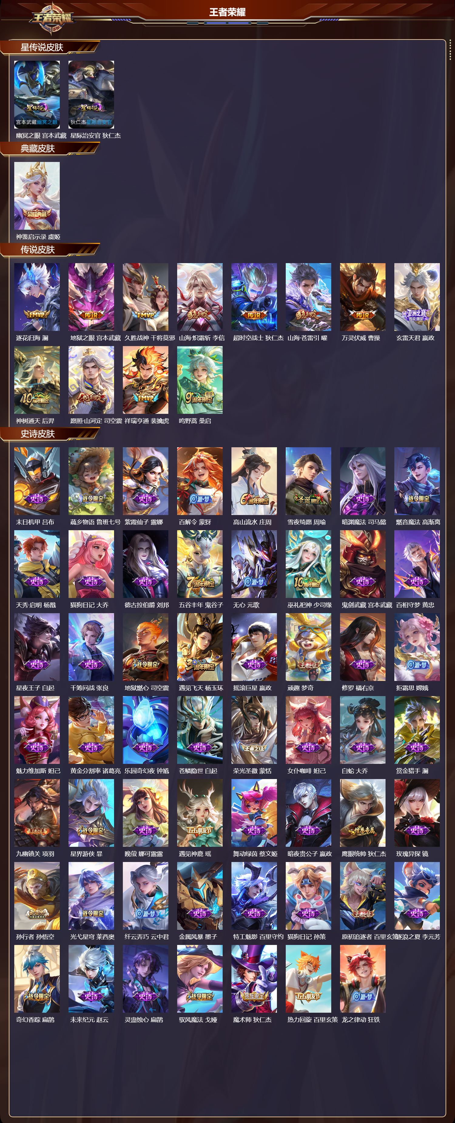 WZQM484171王者荣耀账号详情图3