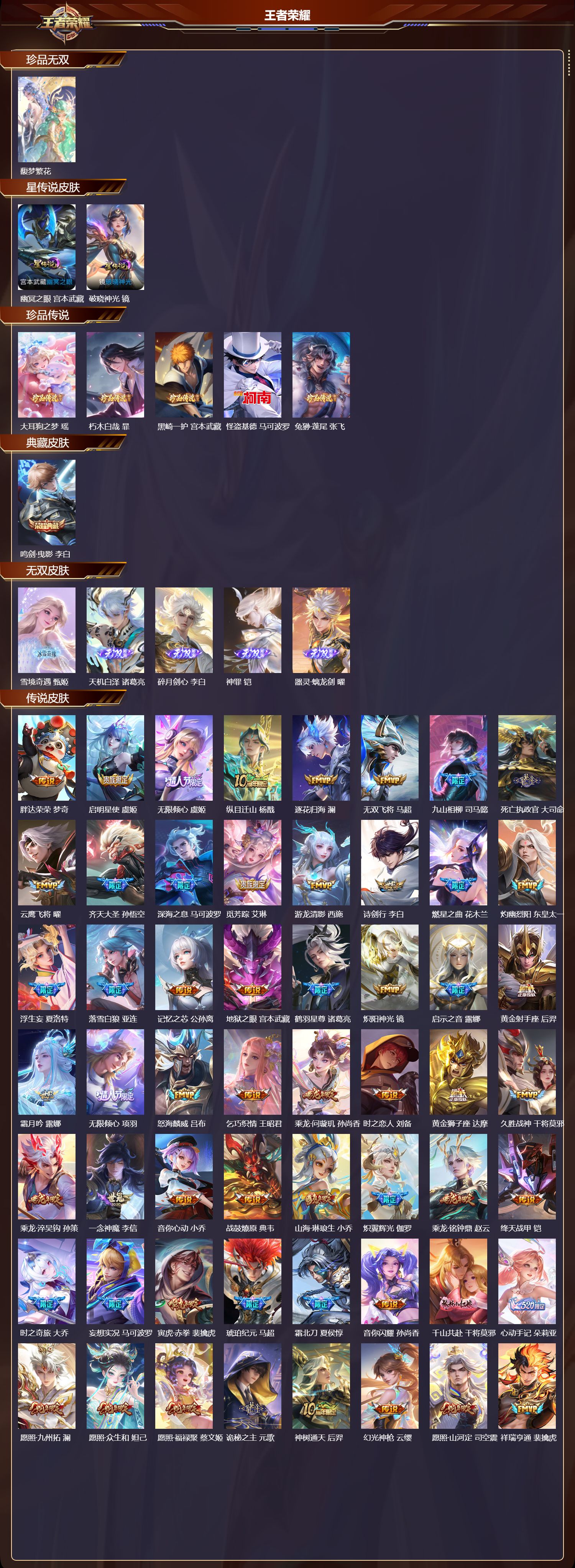 WZQM484179王者荣耀账号详情图3