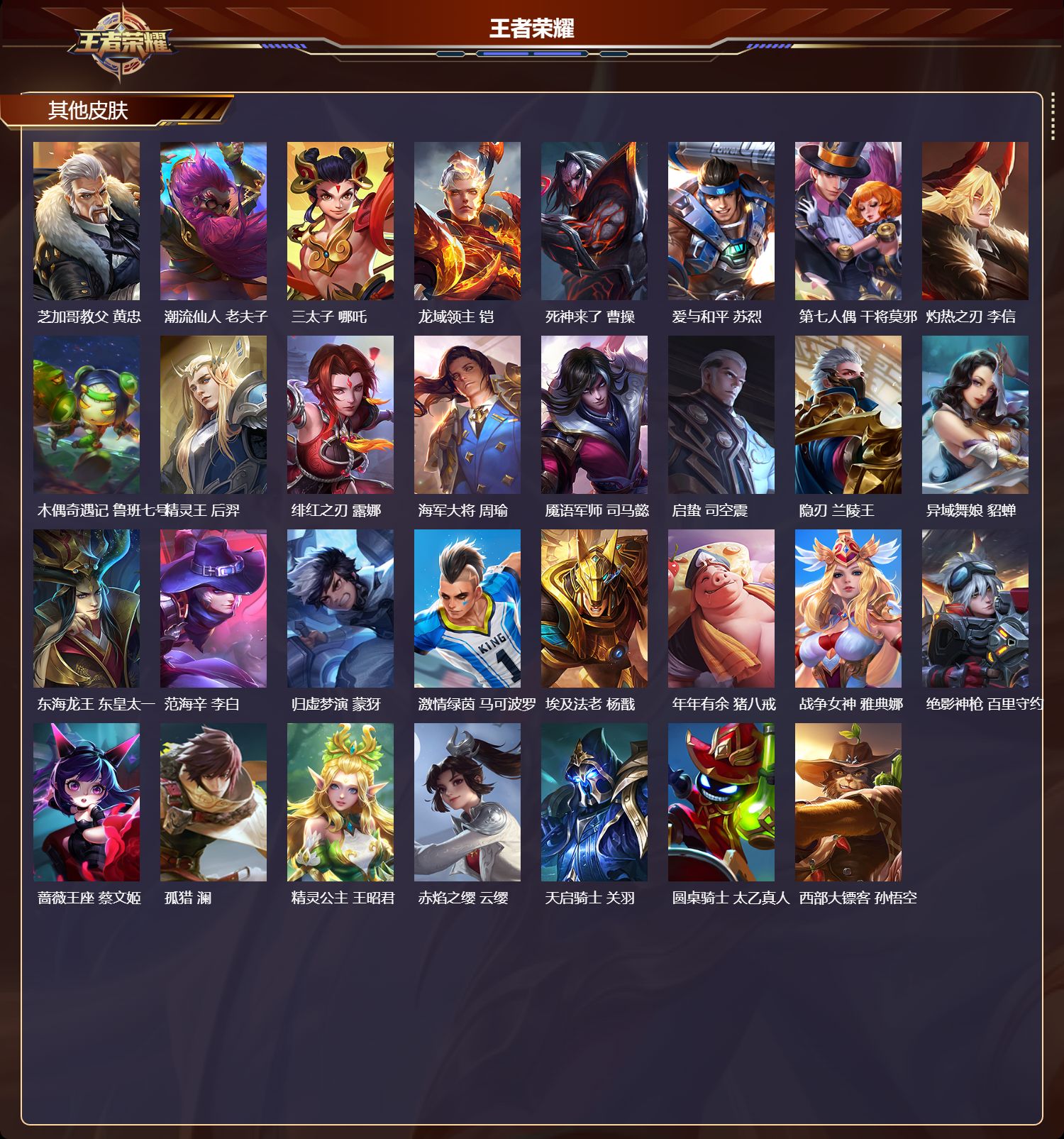 WZMK4151325王者荣耀账号详情图4