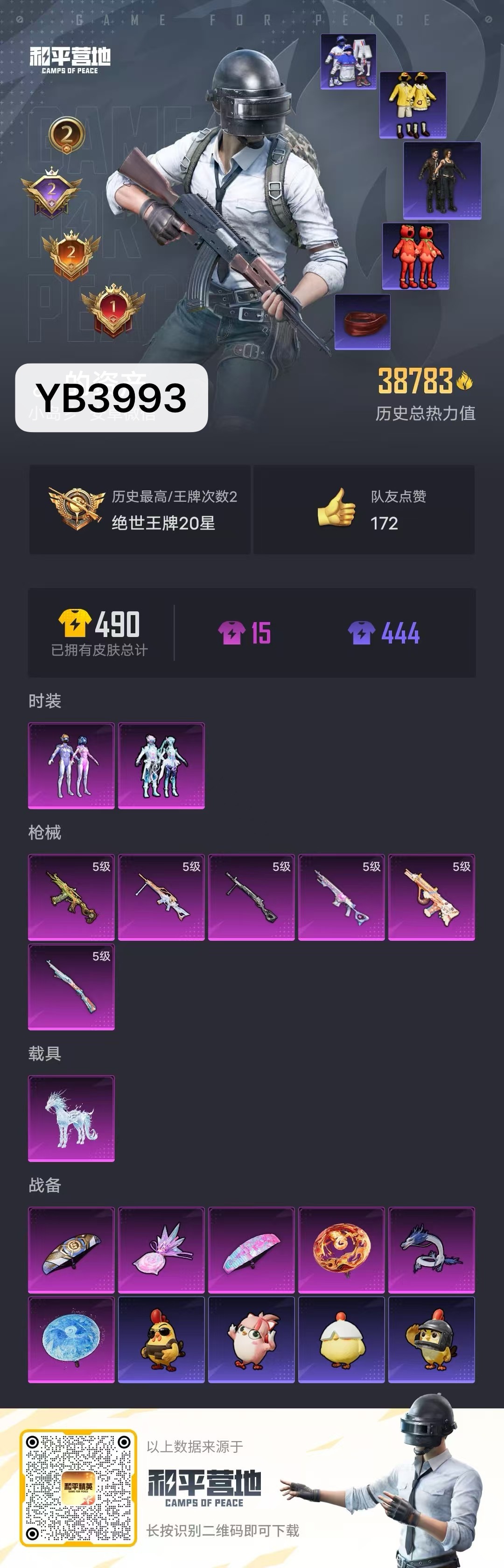 HPQM442192和平精英账号详情图4