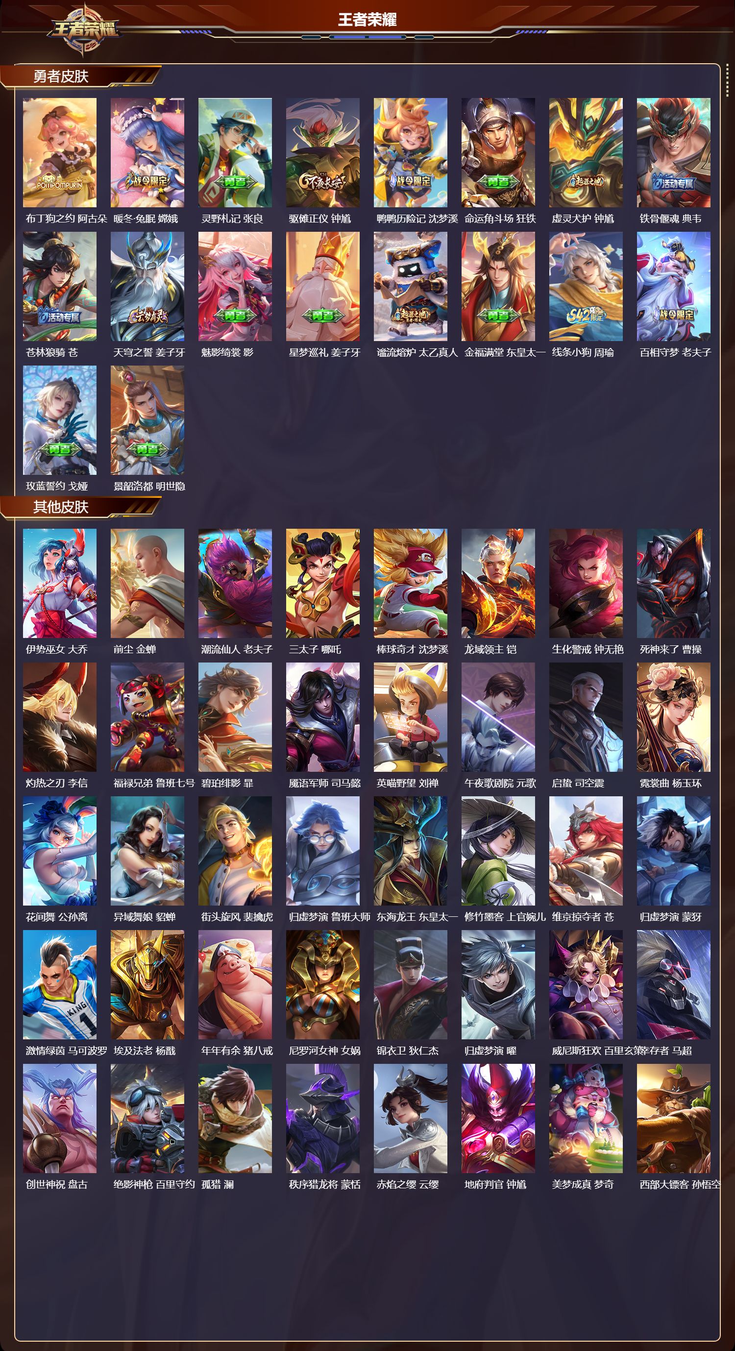 WZQM484182王者荣耀账号详情图5