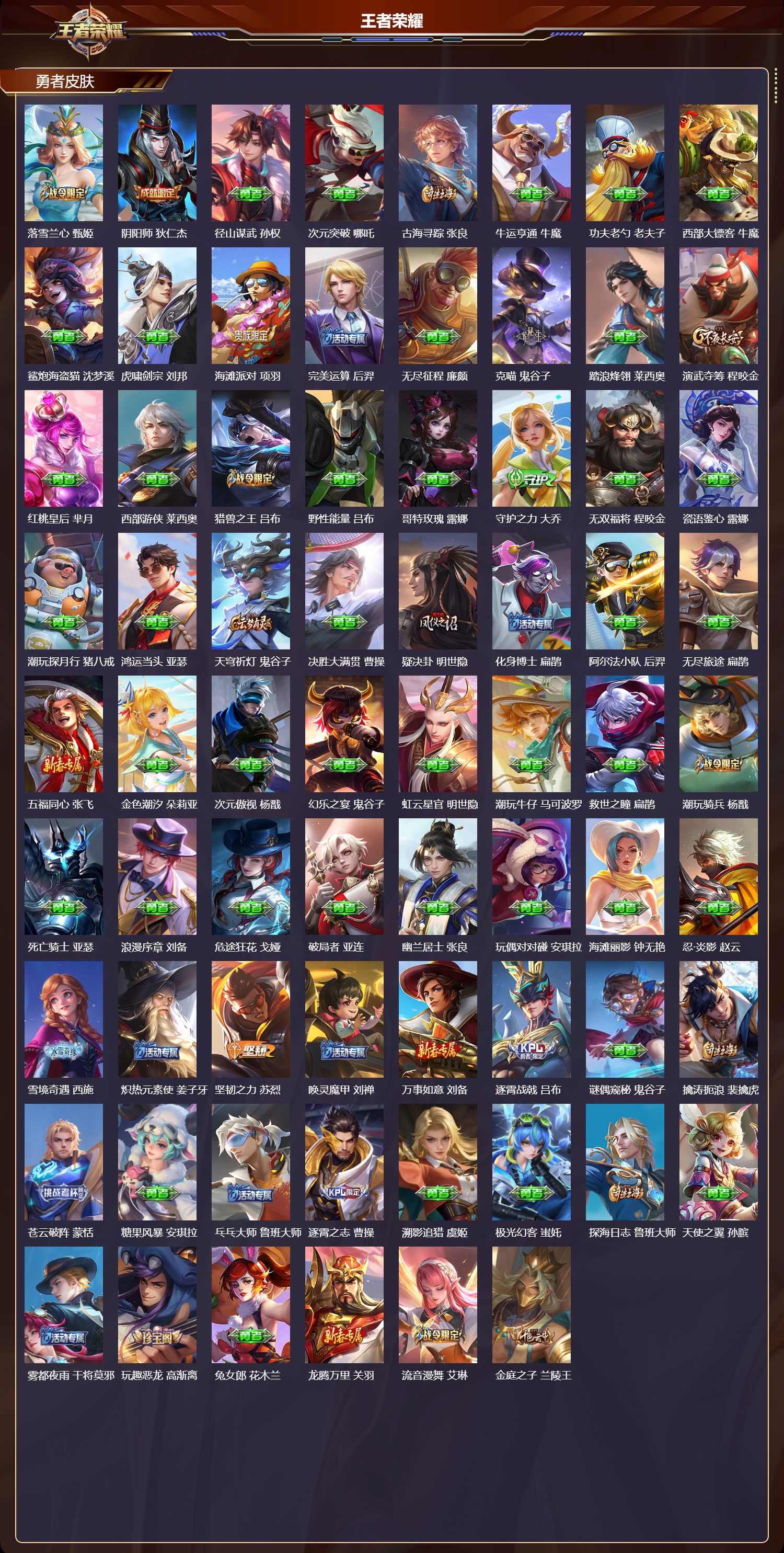 WZQM484171王者荣耀账号详情图5