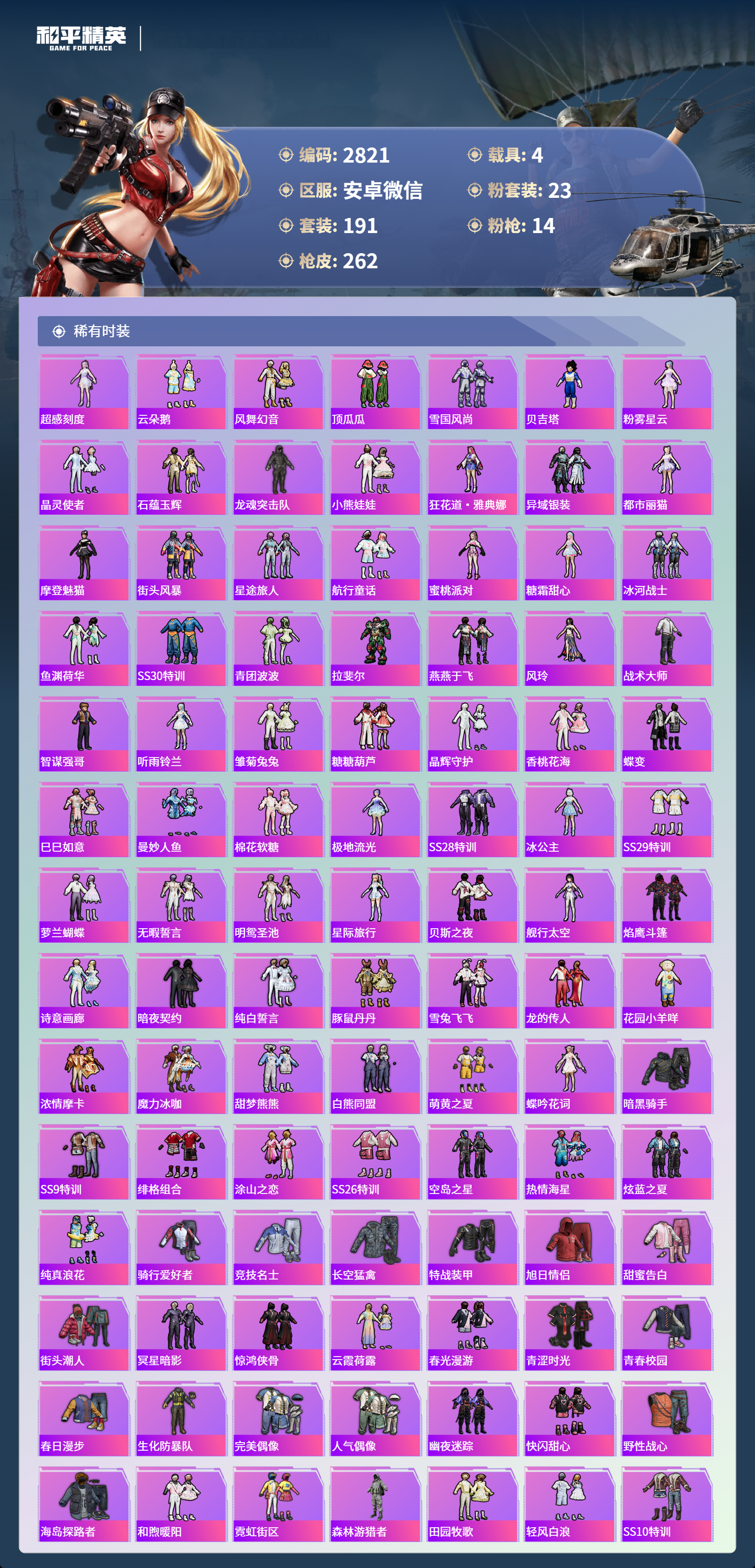 HPLX4122475和平精英账号详情图4