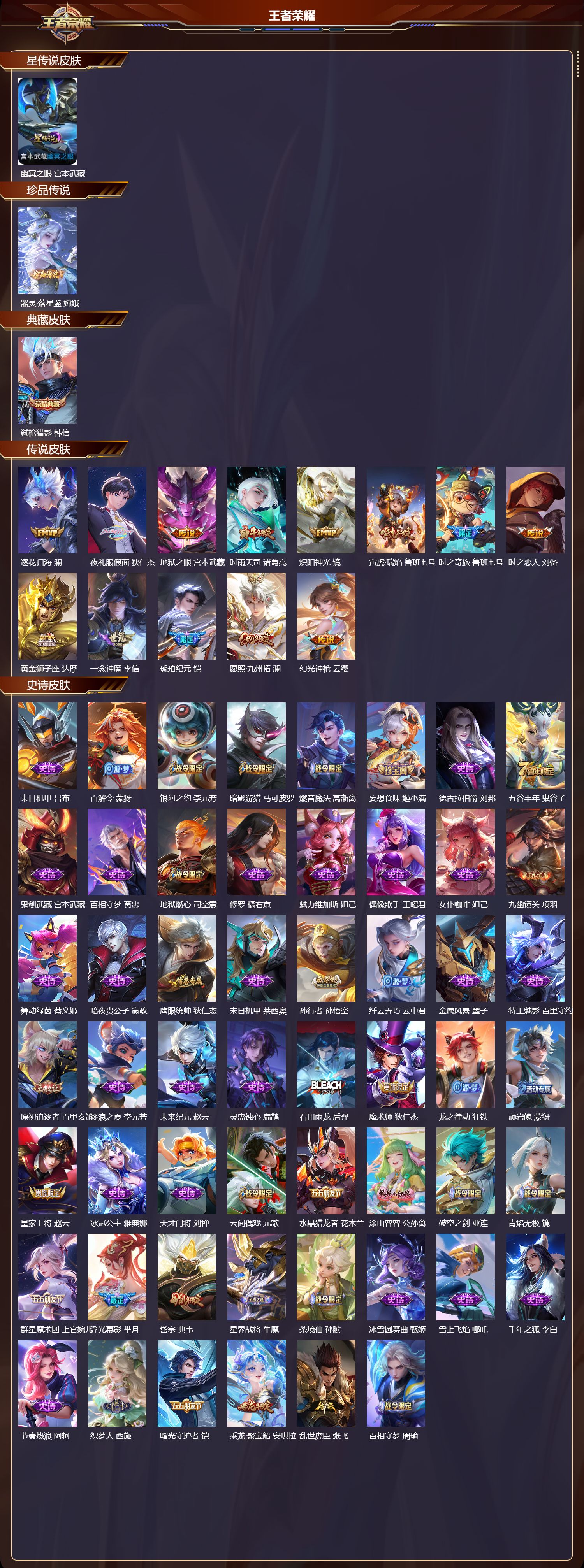 WZQM486534王者荣耀账号详情图3