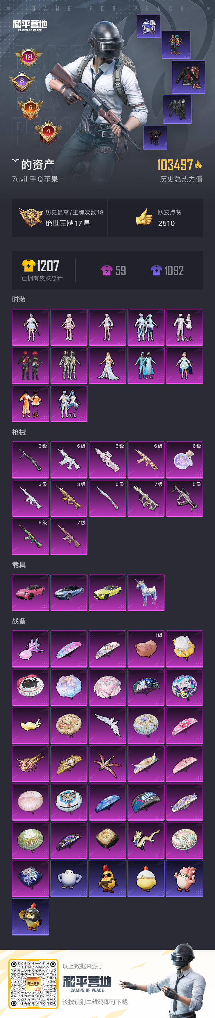 HPCMW443761和平精英账号详情图3