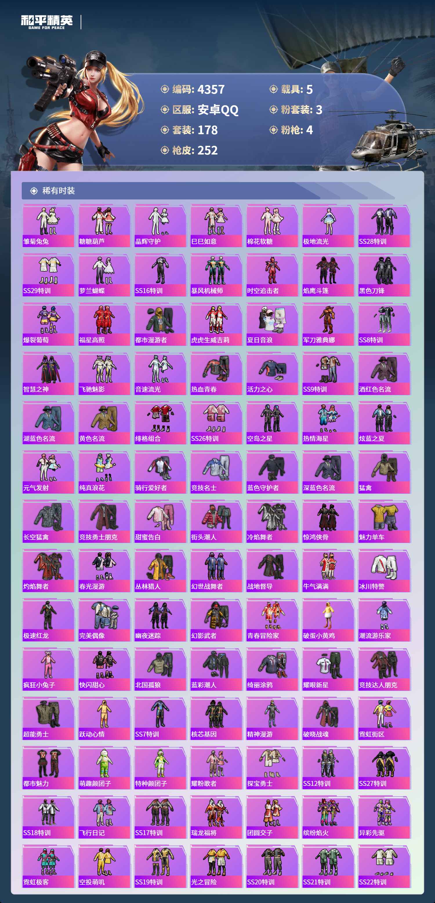 HPLX4122491和平精英账号详情图5