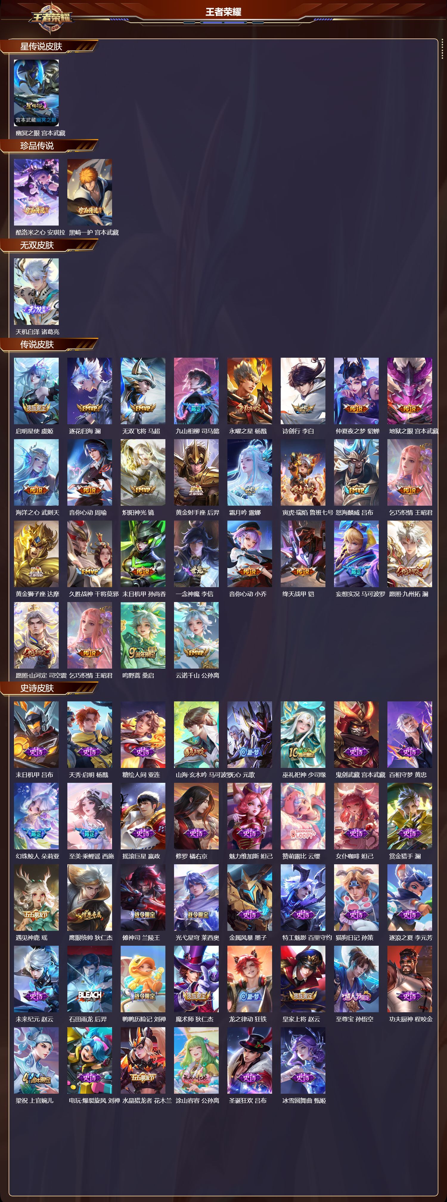 WZQM486522王者荣耀账号详情图3 WZQM486522王者荣耀账号详情图3