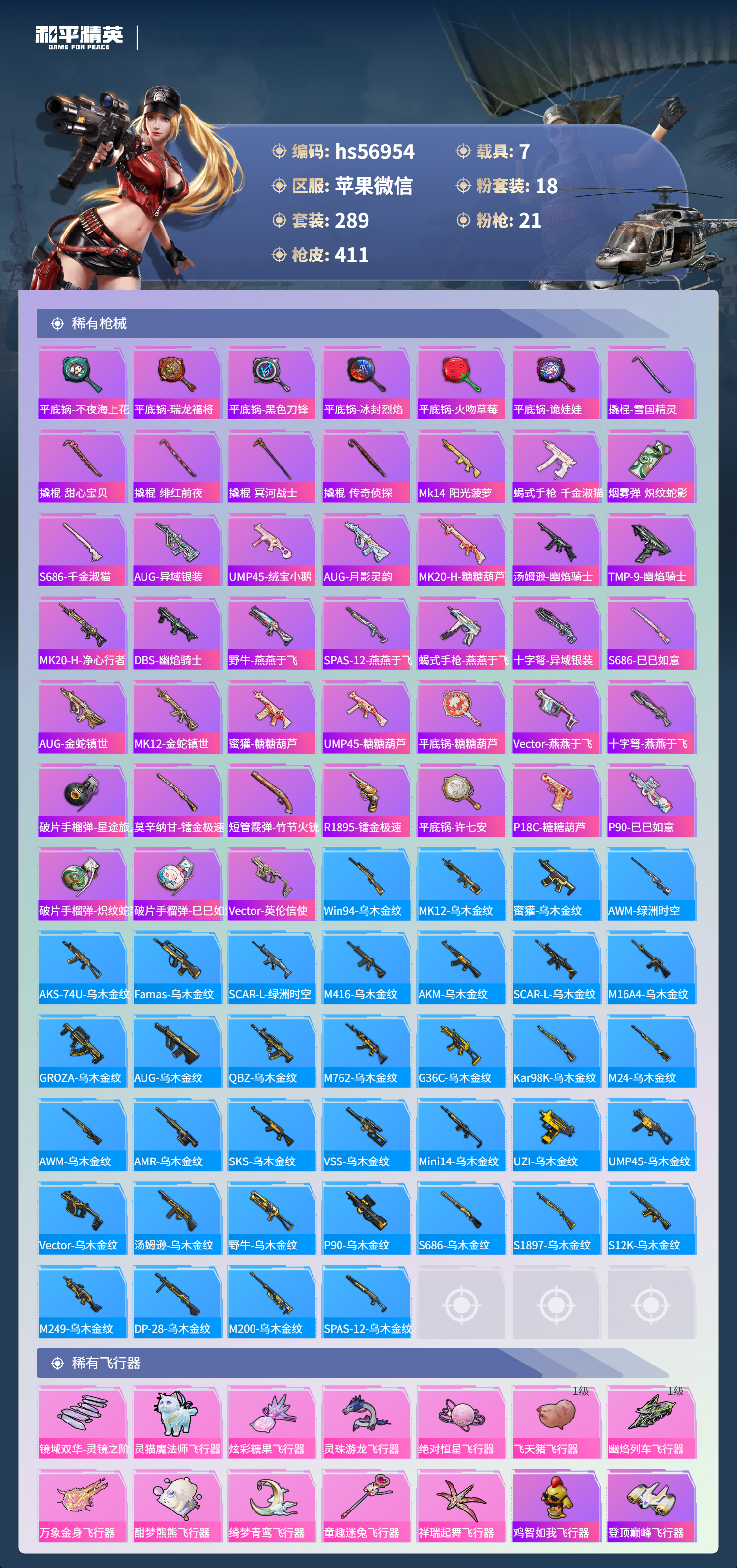 HPSJ443846和平精英账号详情图12