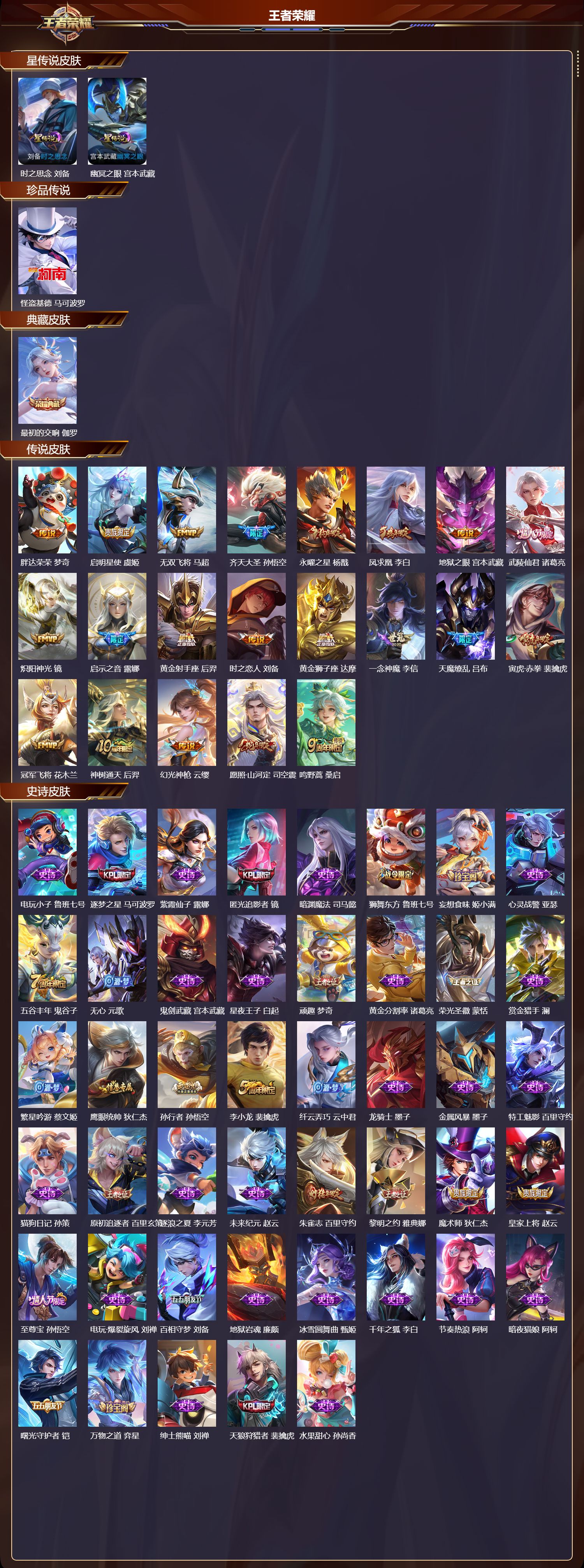 WZQM489214王者荣耀账号详情图3