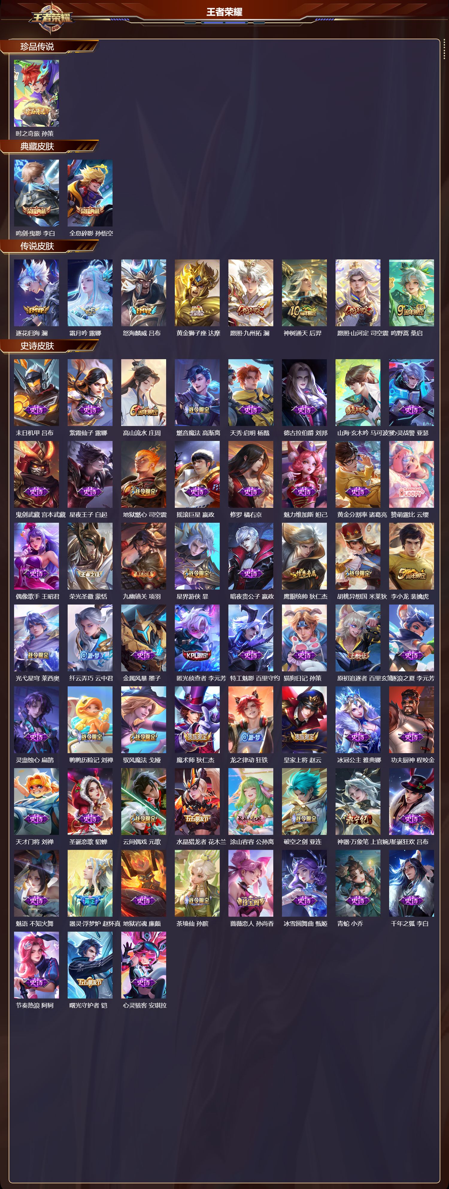 WZQM489231王者荣耀账号详情图3