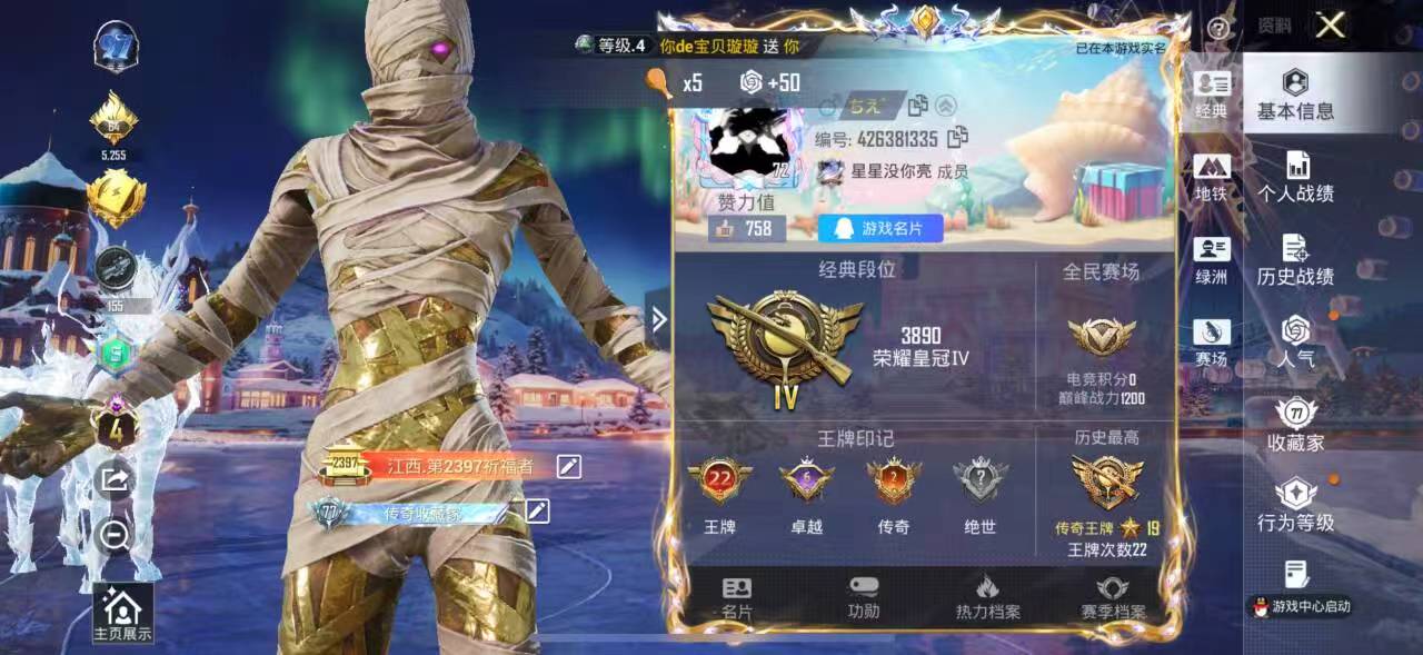 HPCMW445455和平精英账号详情图2