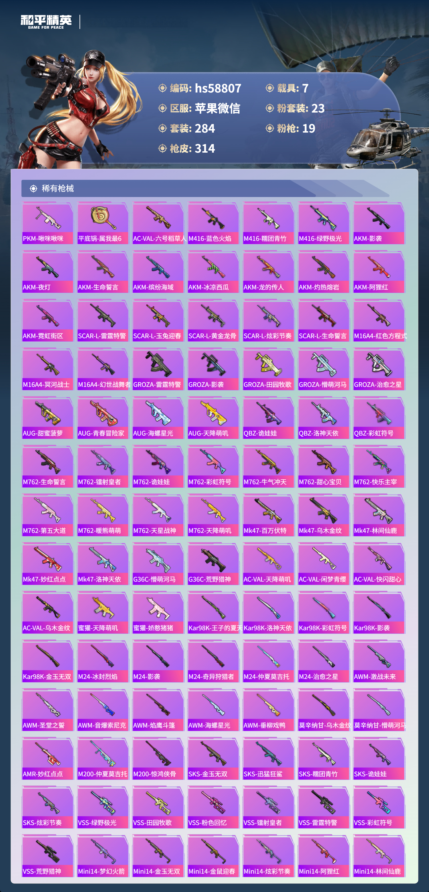 HPCMW445462和平精英账号详情图9