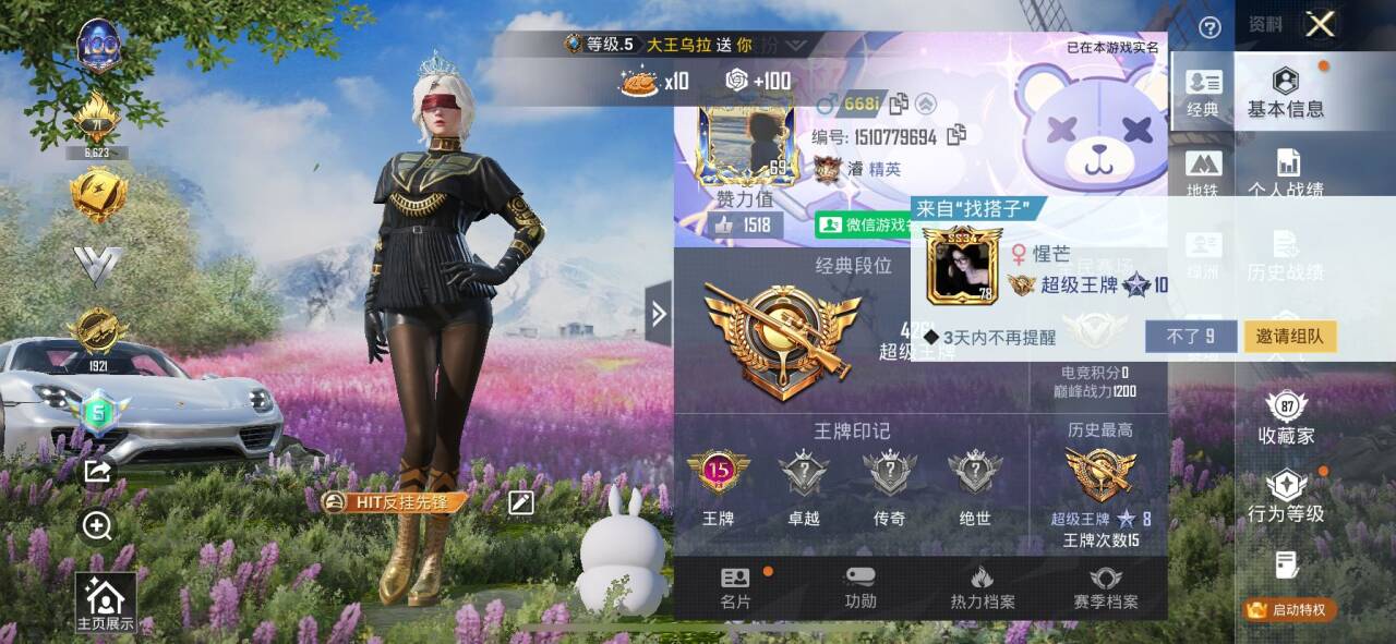 HPCMW445280和平精英账号详情图2