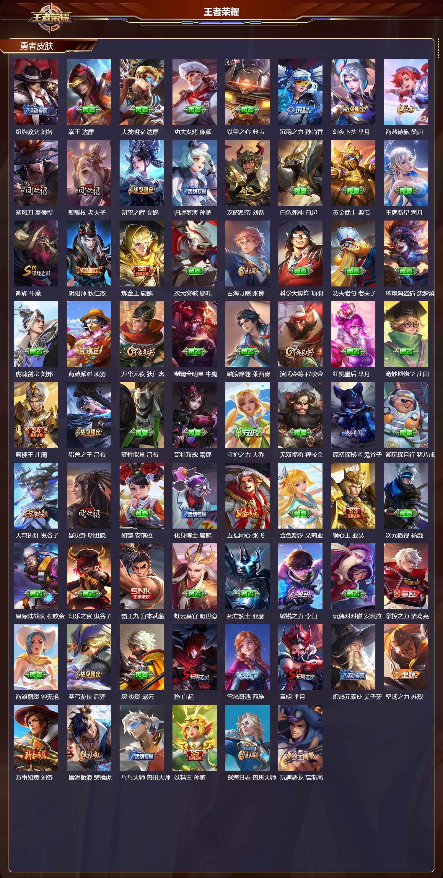 WZQM489233王者荣耀账号详情图5