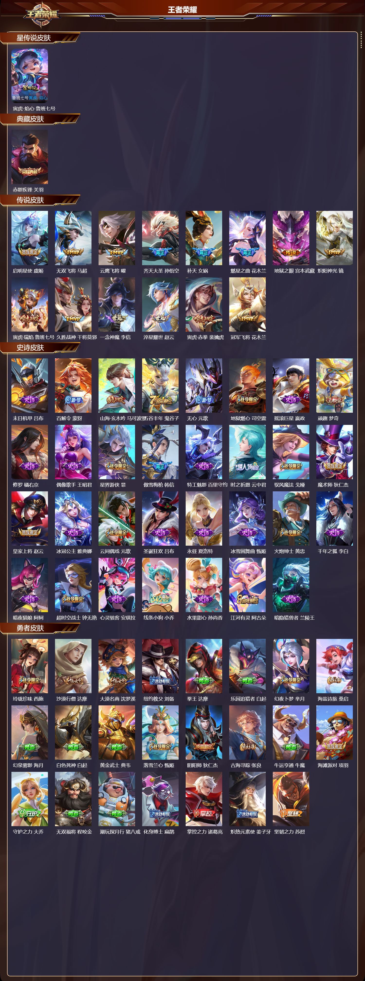 WZQM489213王者荣耀账号详情图3 WZQM489213王者荣耀账号详情图3