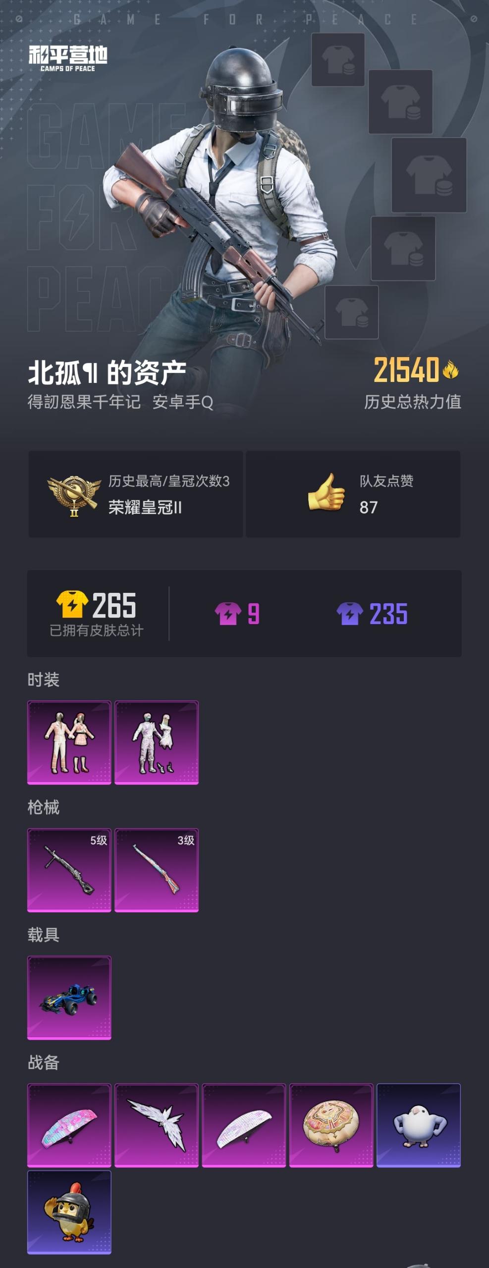 HPZM456229和平精英账号详情图2